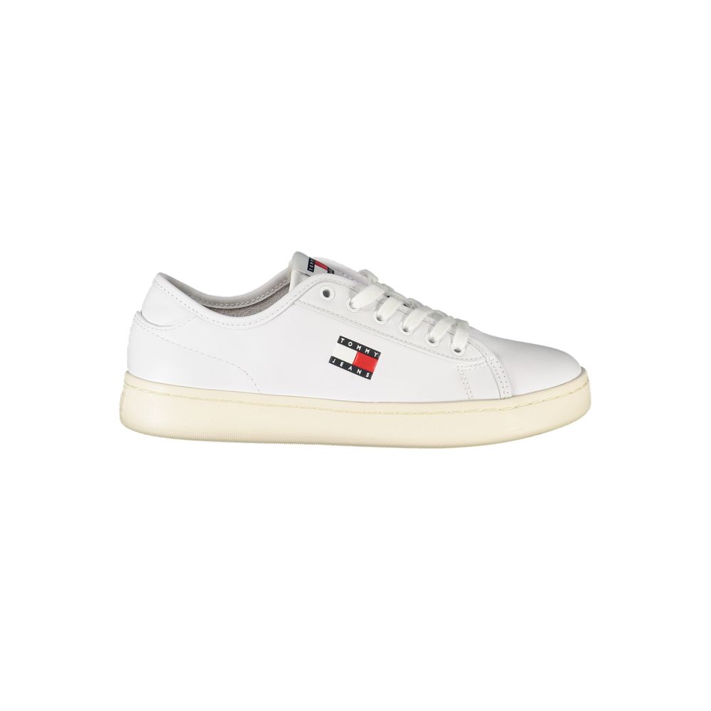 Tommy Hilfiger Bianco Polyurethane Women Sneaker