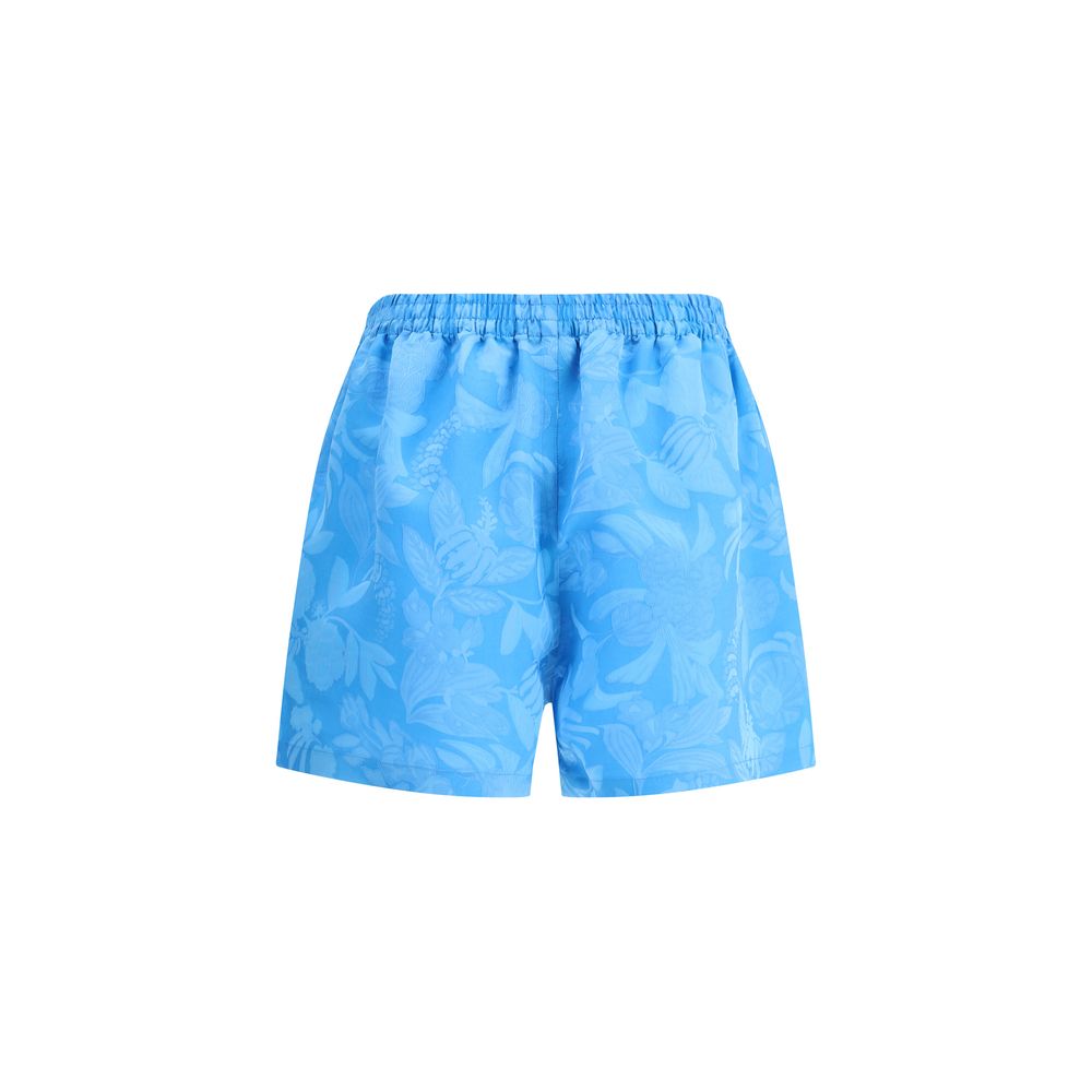 Balenciaga Blue Viscose Bermuda Shorts - Image 2
