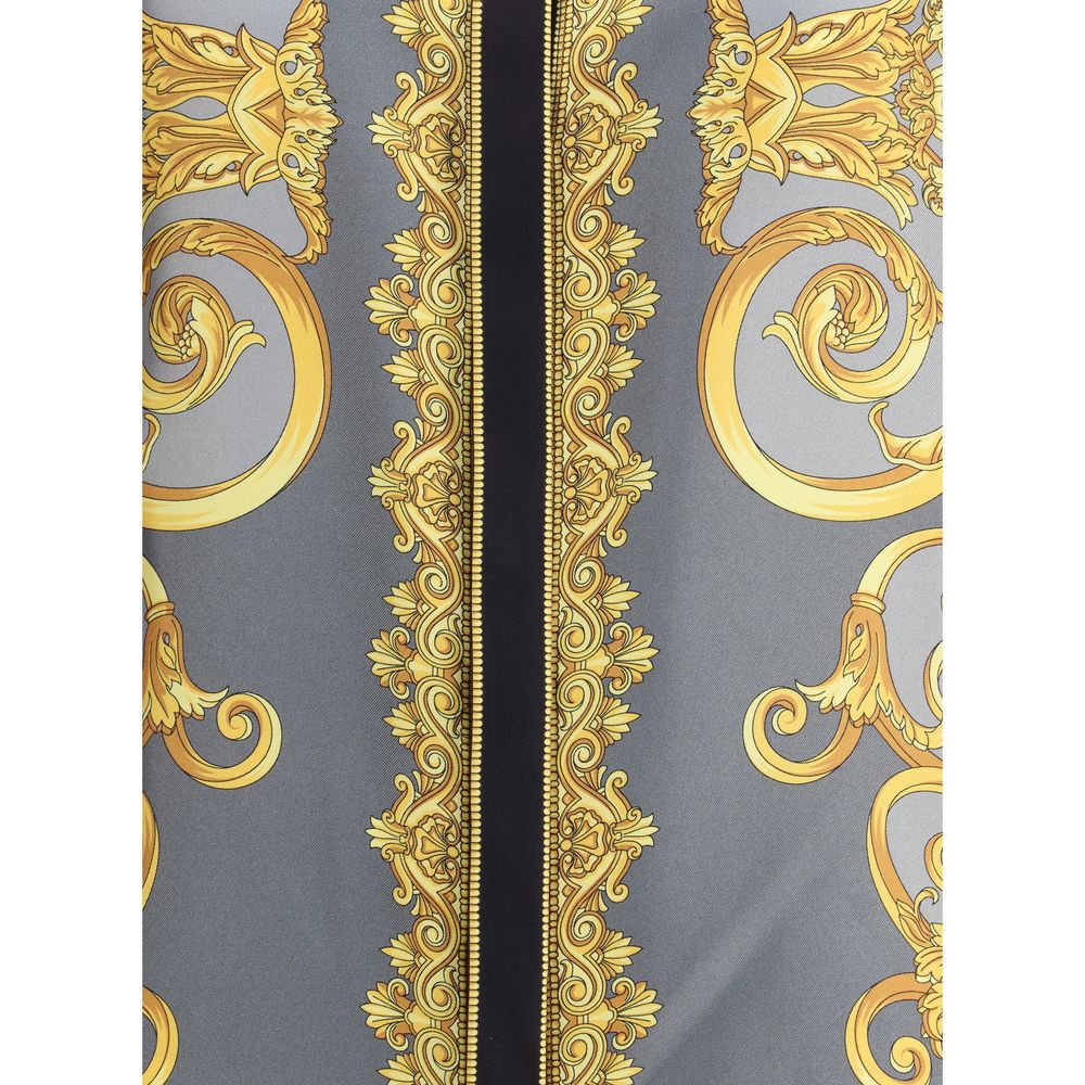 Versace Multicolor Silk Pattern Shirt - Image 3
