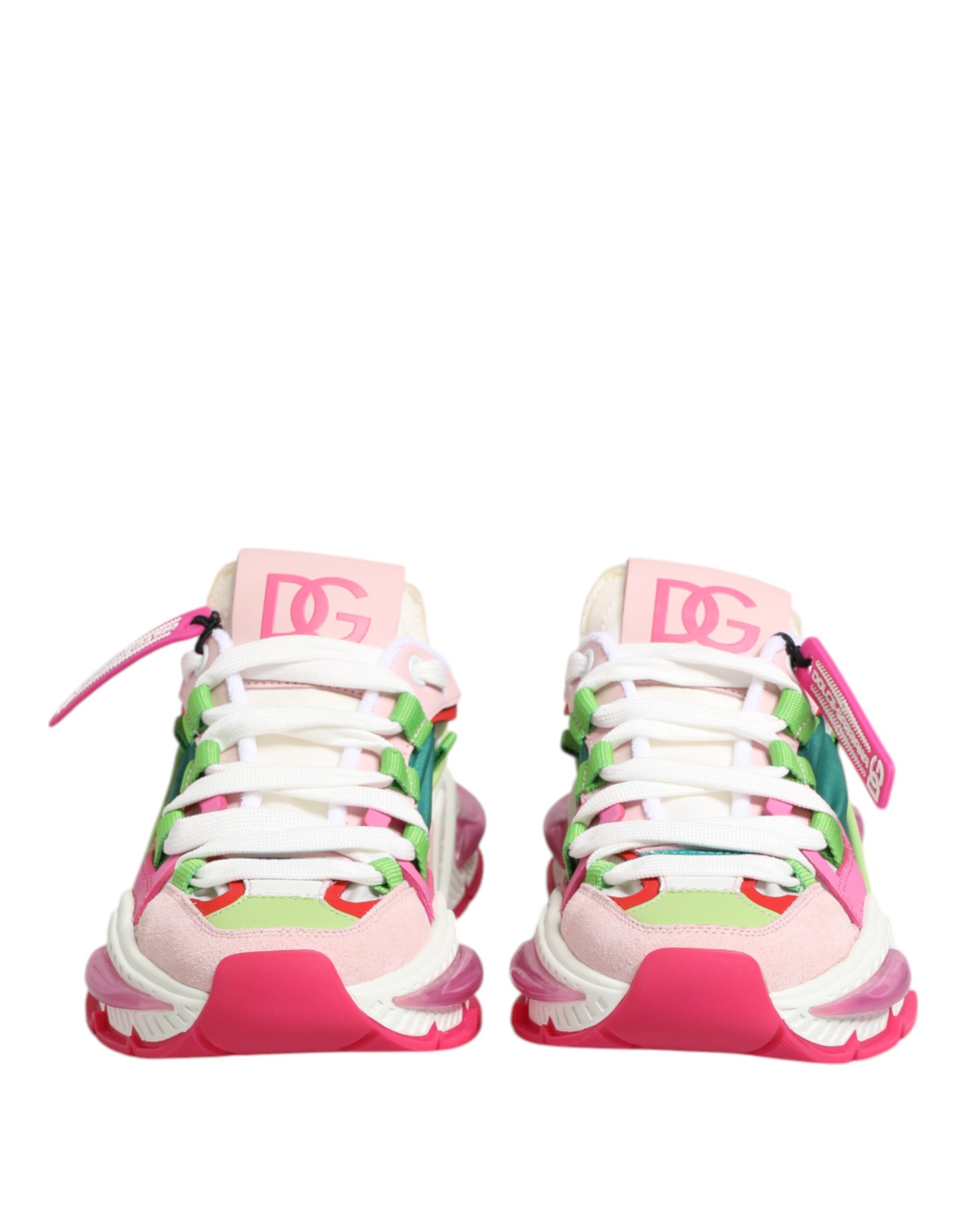 Dolce & Gabbana Multicolor Leather Airmaster Low Top Sneaker Shoes - Image 3