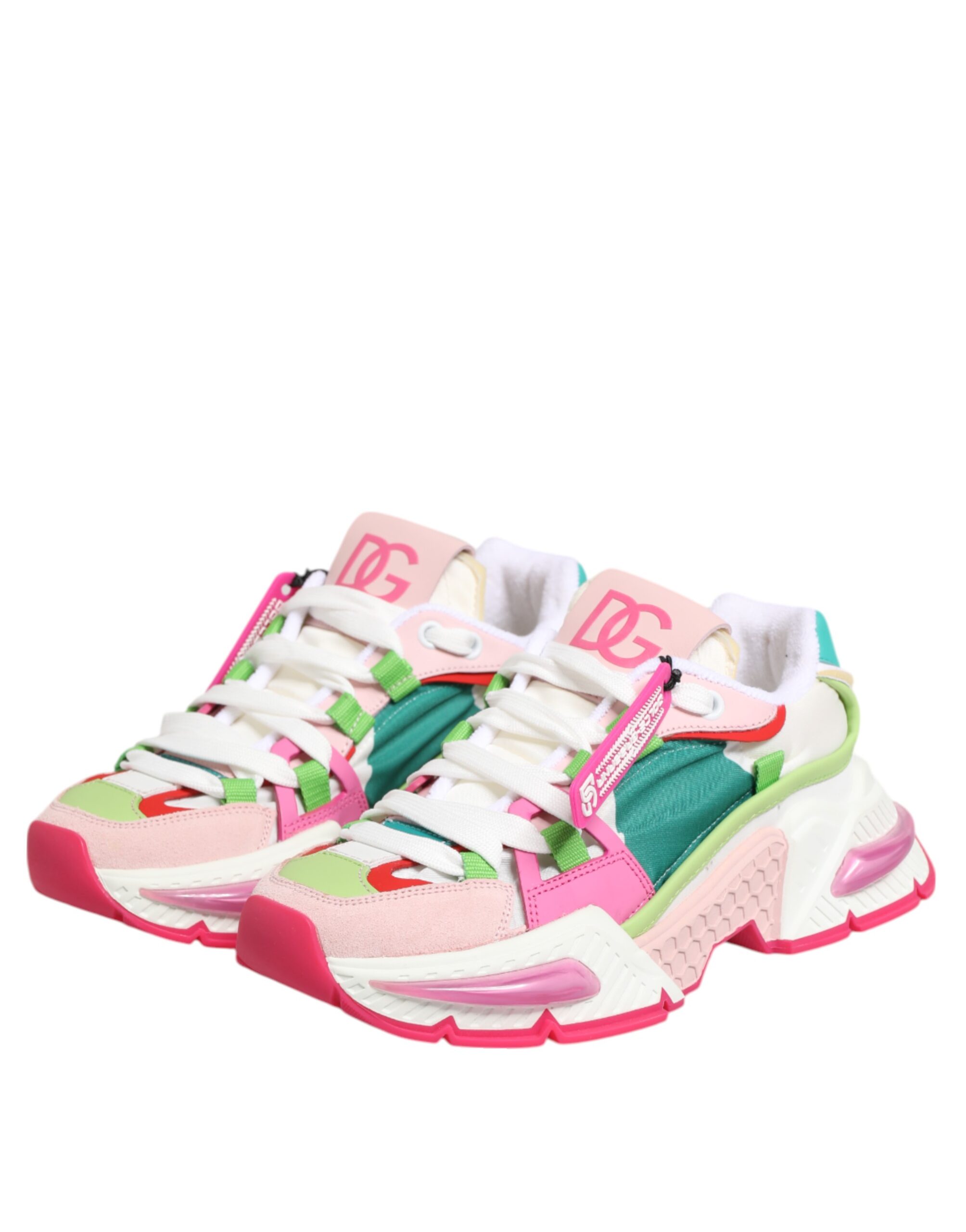 Dolce & Gabbana Multicolor Leather Airmaster Low Top Sneaker Shoes - Image 5