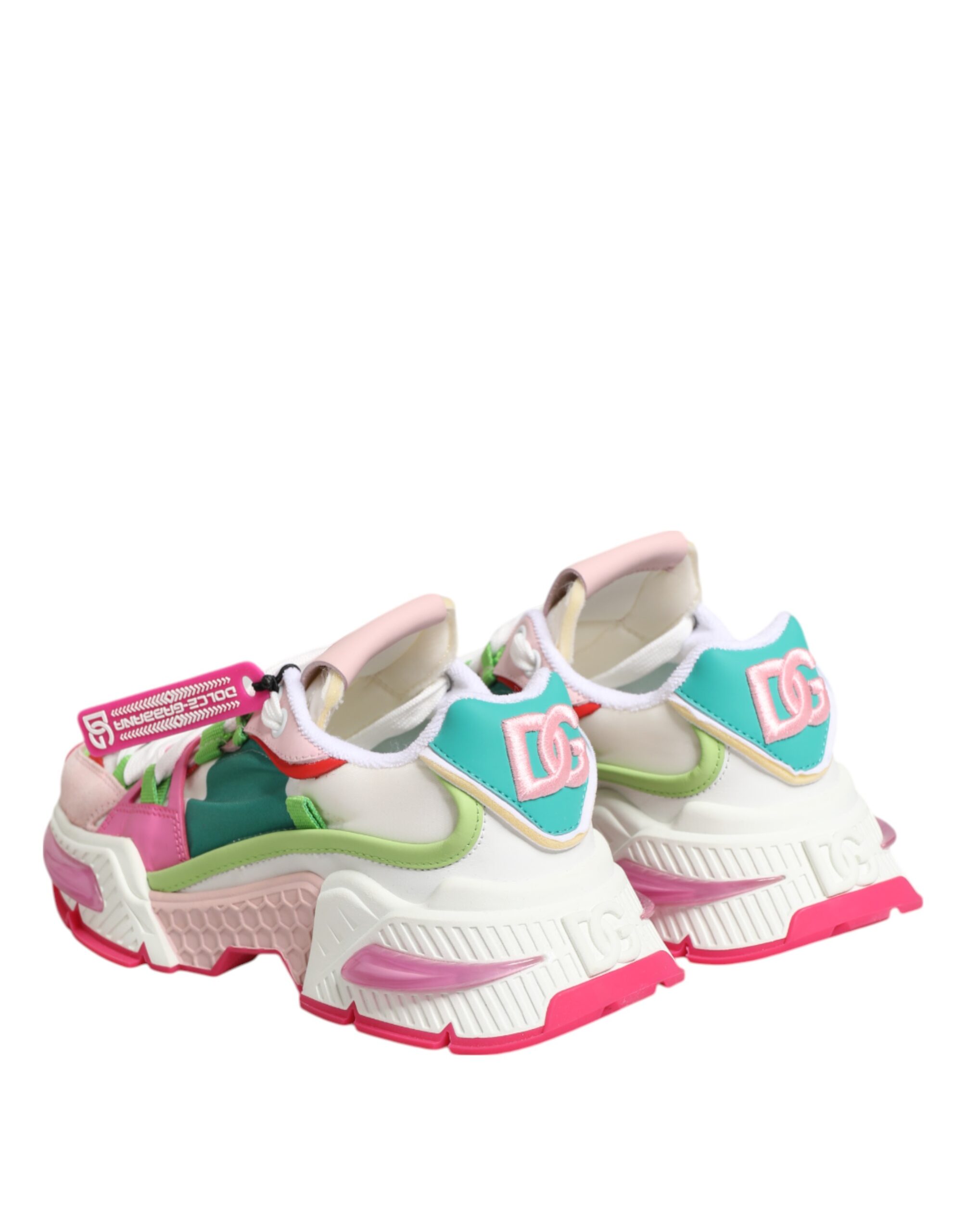 Dolce & Gabbana Multicolor Leather Airmaster Low Top Sneaker Shoes - Image 6