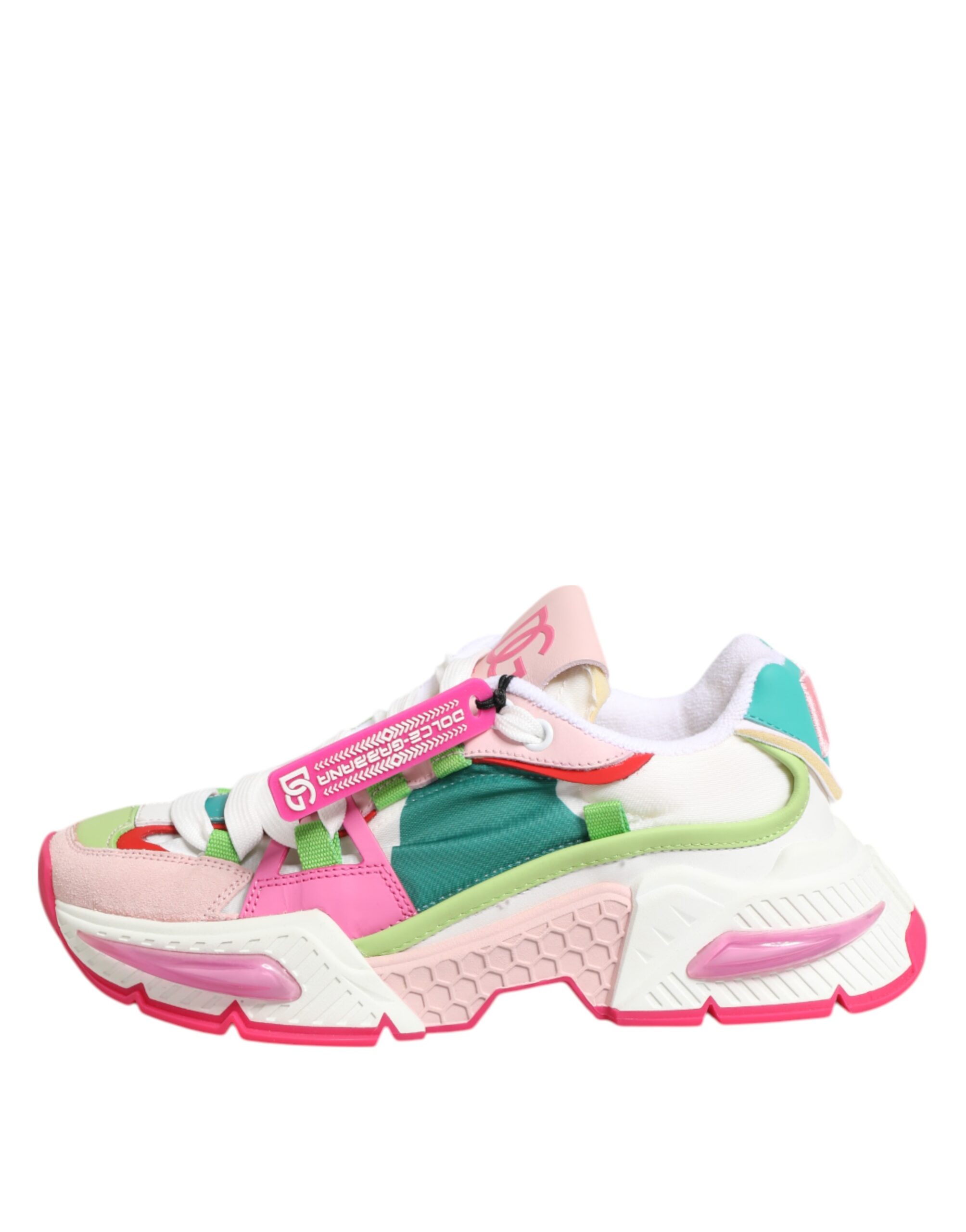 Dolce & Gabbana Multicolor Leather Airmaster Low Top Sneaker Shoes - Image 7