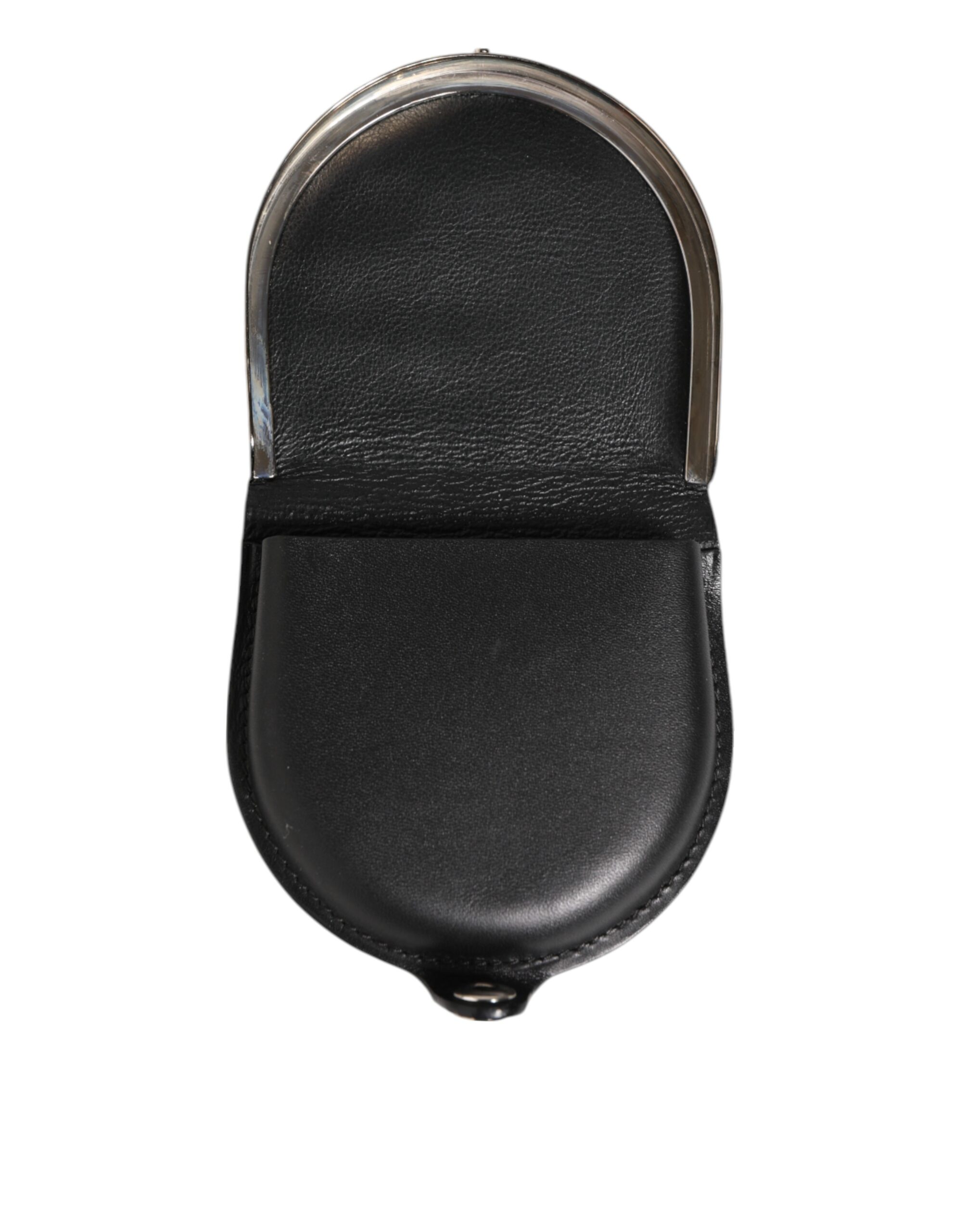 Dolce & Gabbana Black Polished Crocodile Leather Mens Coin Purse Wallet - Image 6