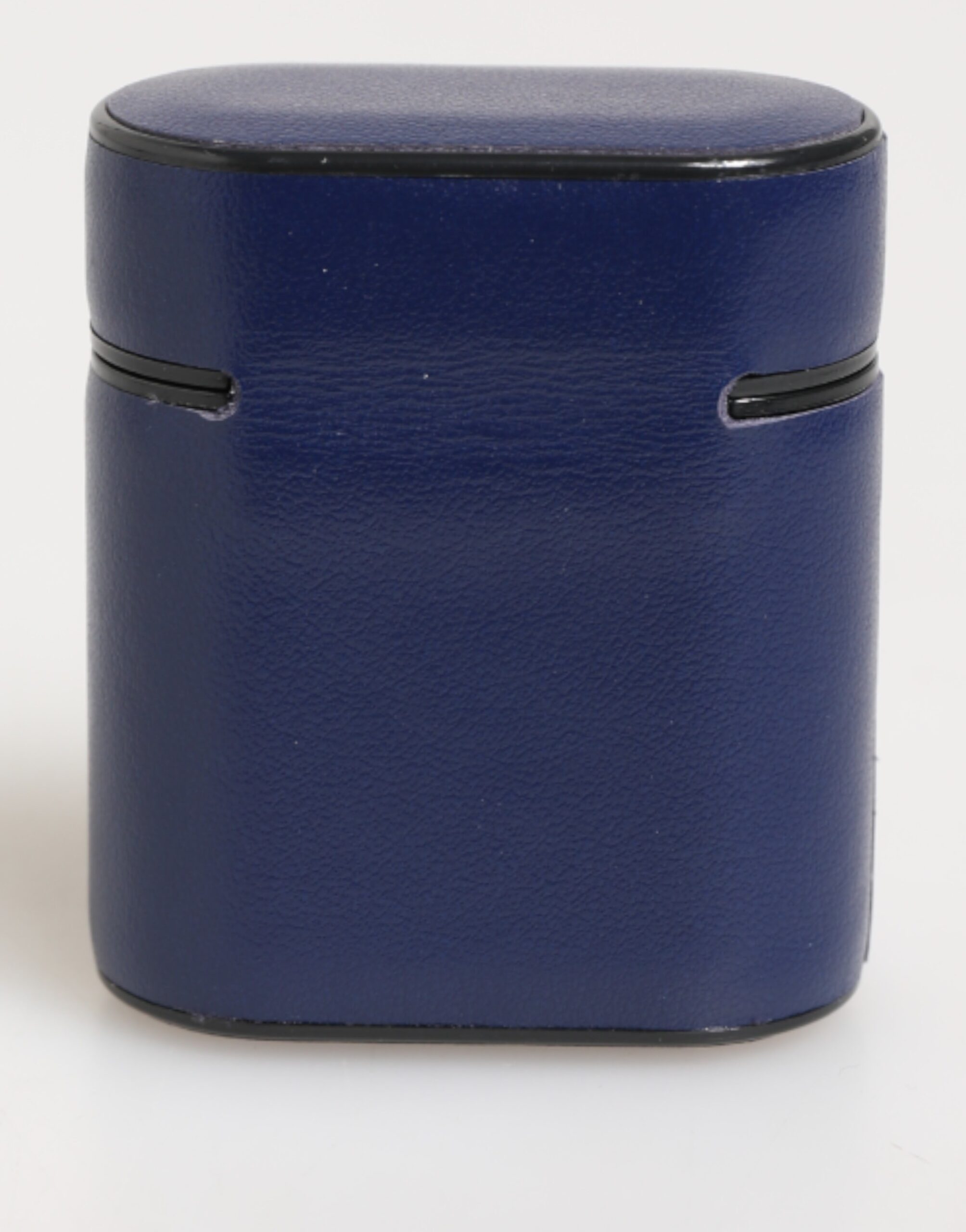 Dolce & Gabbana Blue Leather Logo Print Flip Holder Men Airpods Case - Image 4