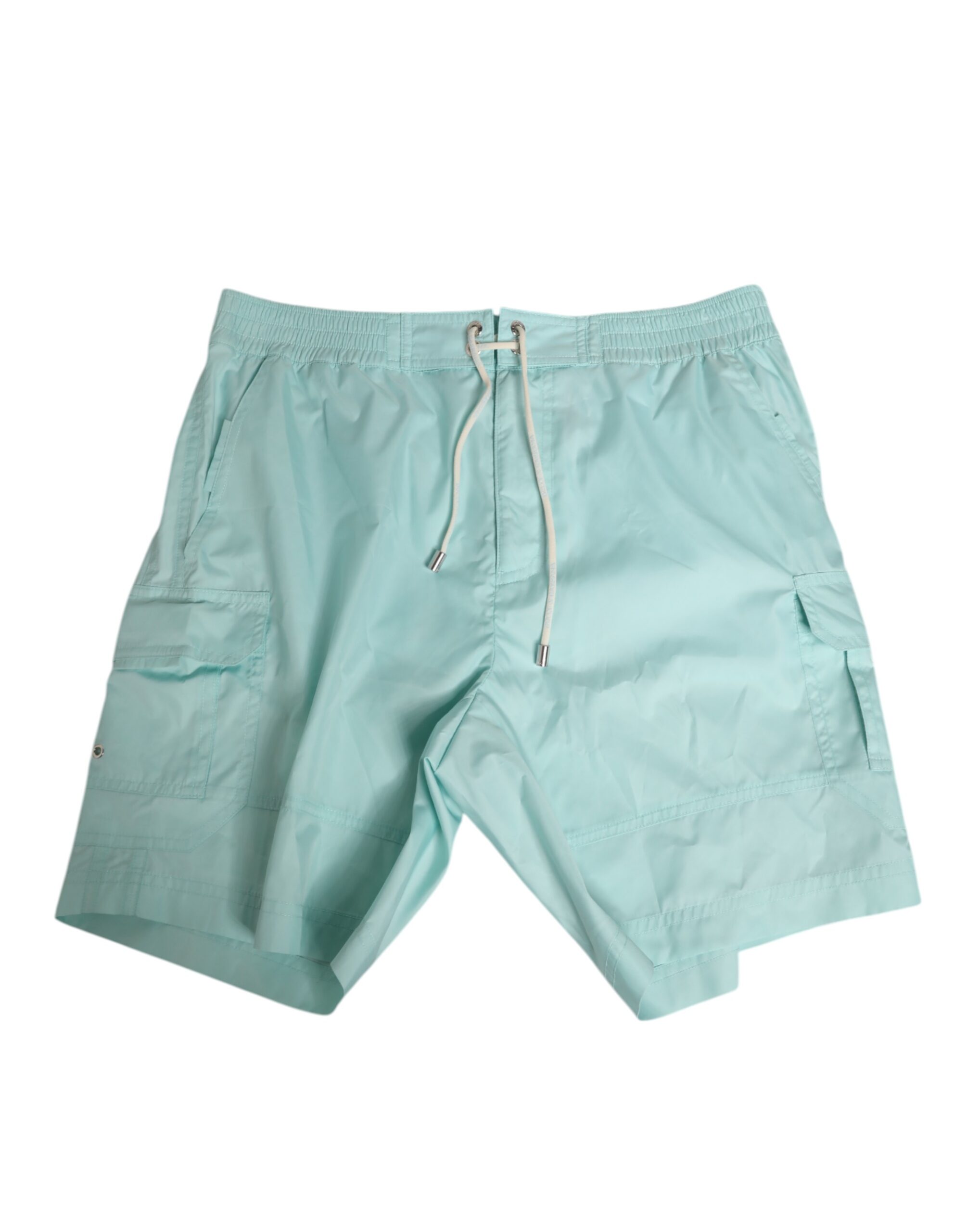 Dolce & Gabbana Aqua Blue Polyester Beachwear Men Shorts Swimwear - Image 2