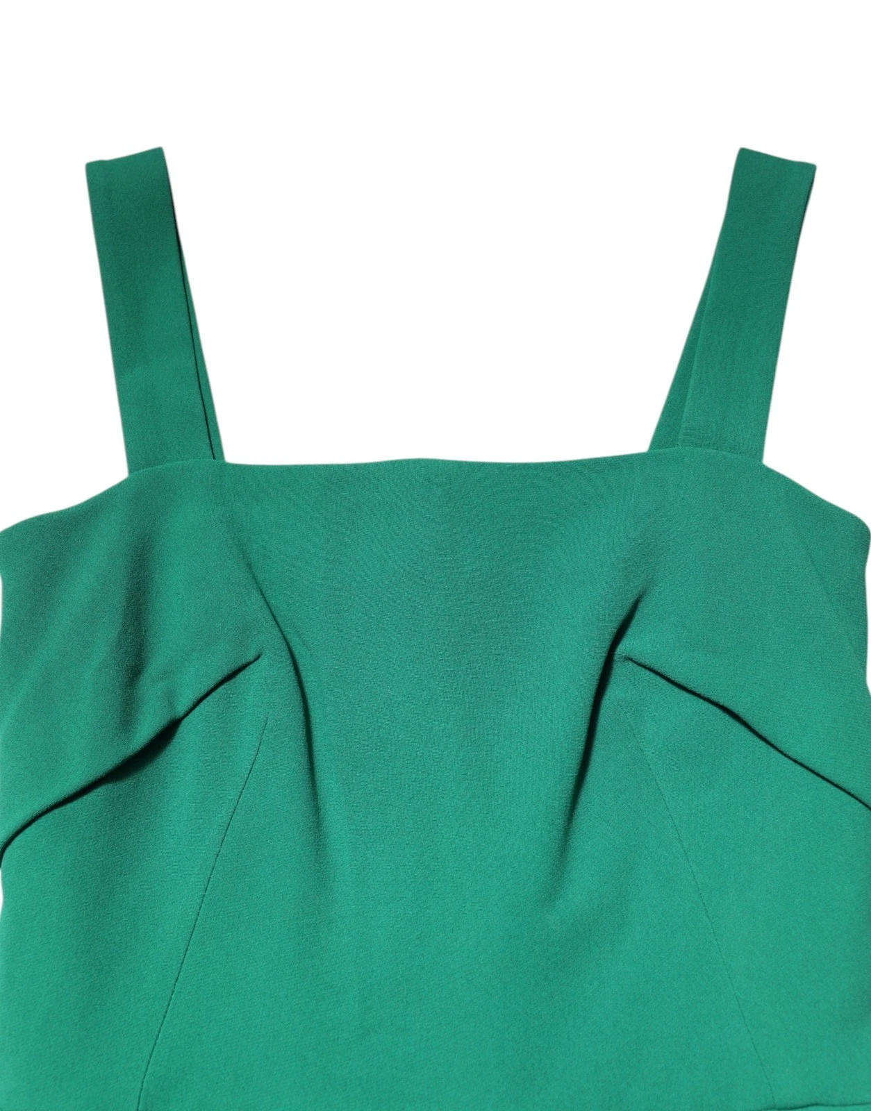 Dolce & Gabbana Dark Green Sleeveless Rayon Bodycon Dress - Image 7