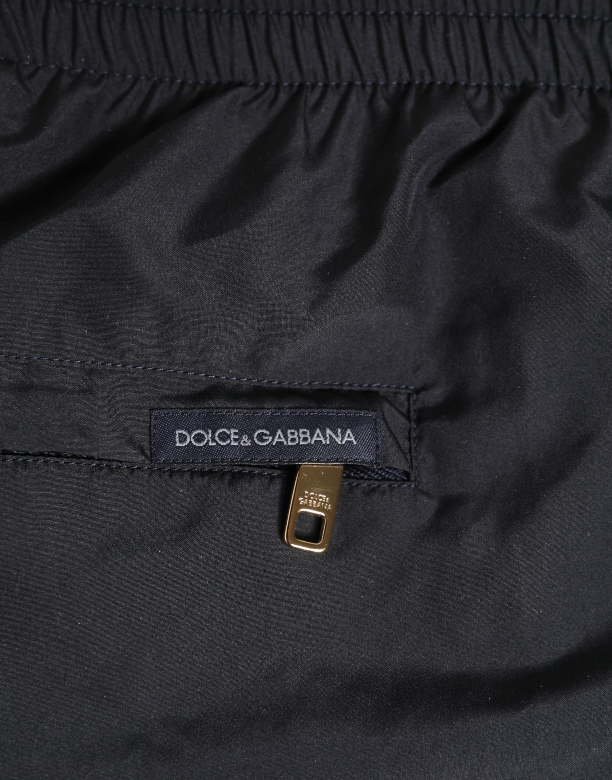 Dolce & Gabbana Black Nylon Side Logo Tape Shorts Swimwear - Image 6
