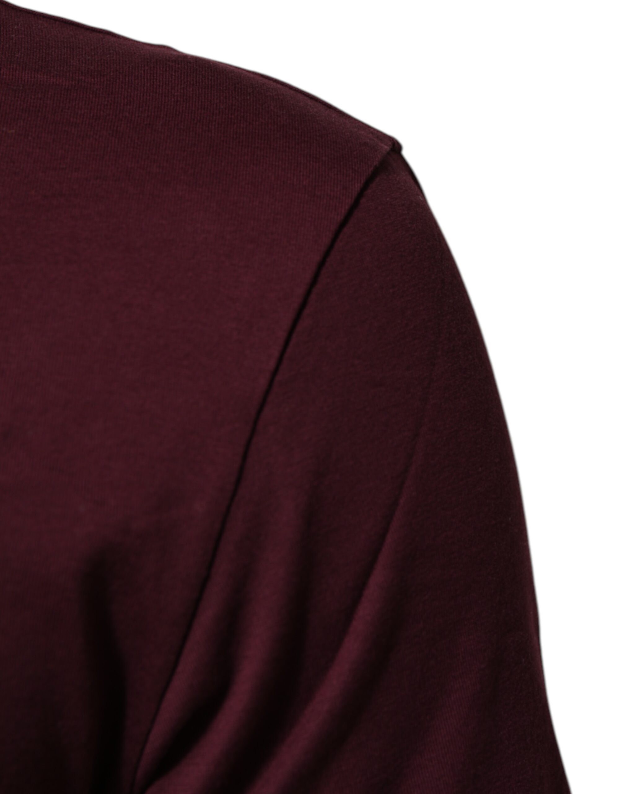 Dolce & Gabbana Burgundy Cotton DG Super King Logo T-Shirt - Image 5