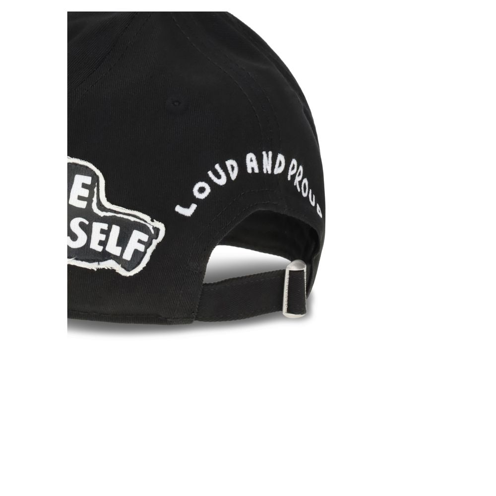 Dsquared² Black Cotton Cap (Baseball Hat) - Image 3