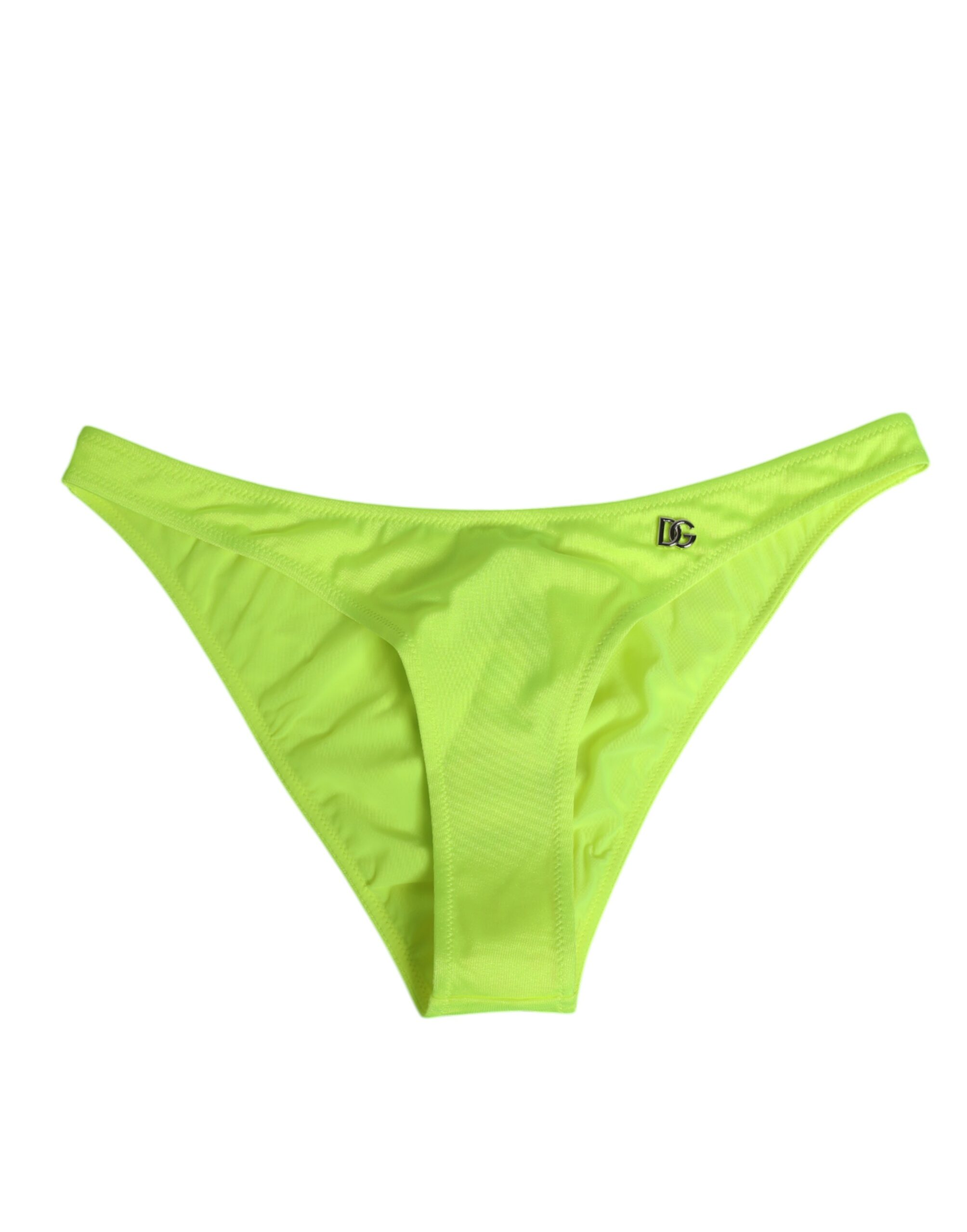 Dolce & Gabbana Neon Green DG Logo Swim Briefs Women Underwear - Image 2