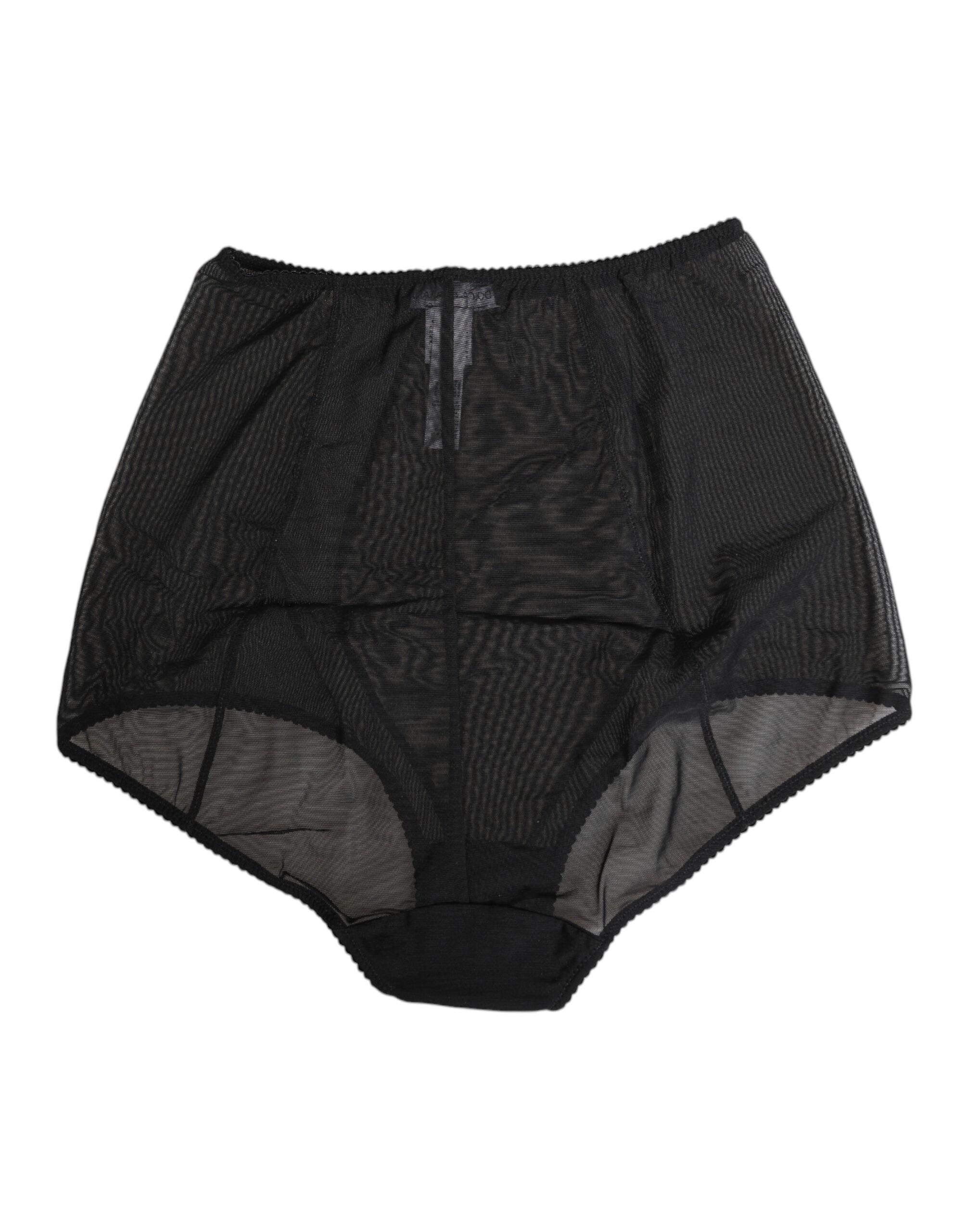 Dolce & Gabbana Black High Waist Mesh Sheer Shapewear Underwear - Image 3