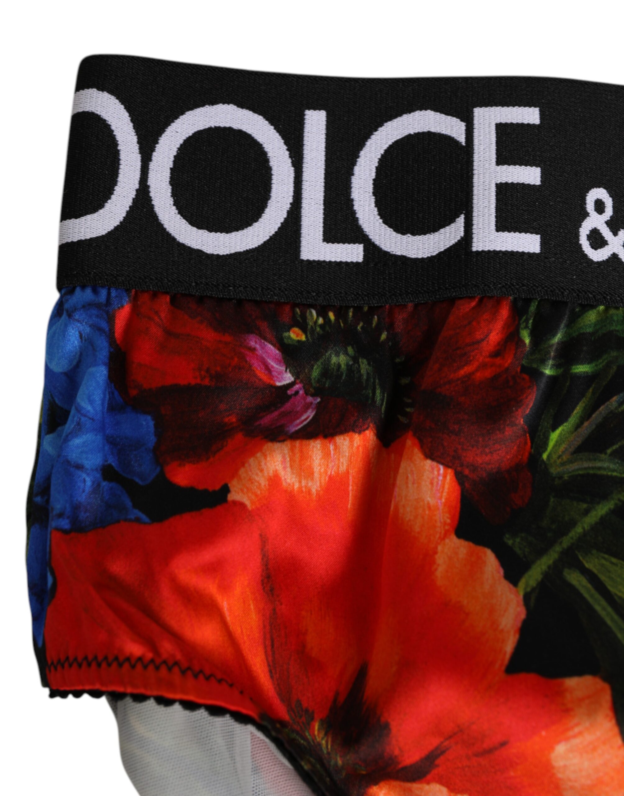 Dolce & Gabbana Multicolor Floral Print High Waist Panty Underwear - Image 3