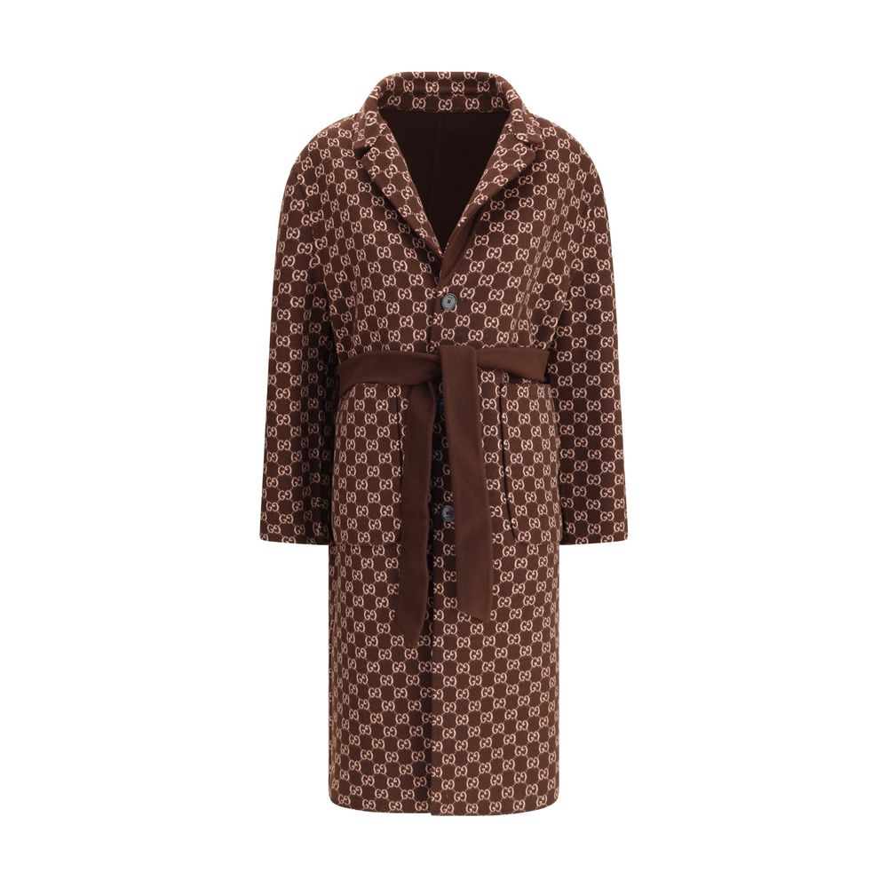 Gucci Brown Wool Coat - Image 2