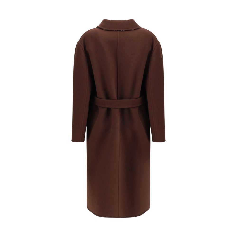 Gucci Brown Wool Coat - Image 3