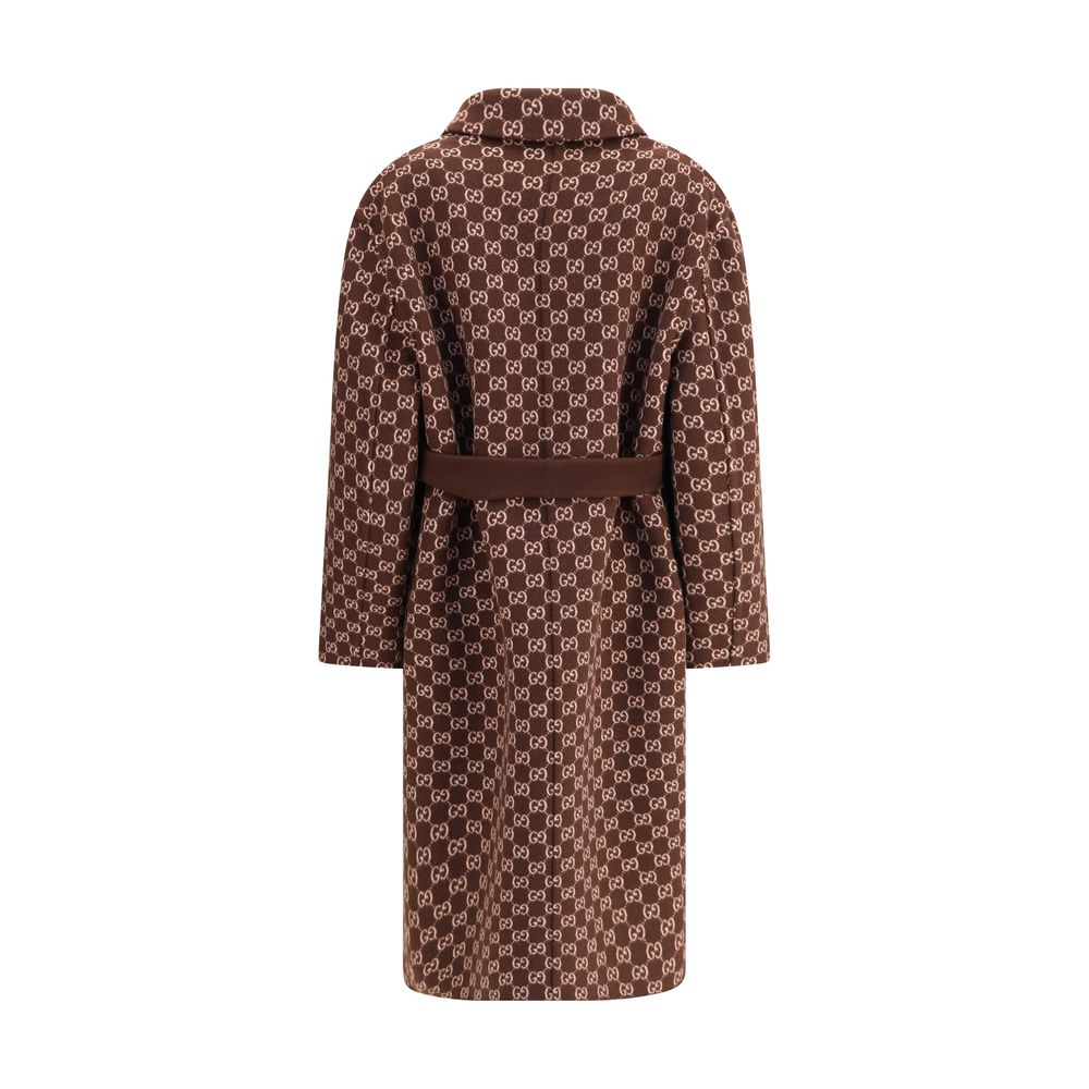 Gucci Brown Wool Coat - Image 4
