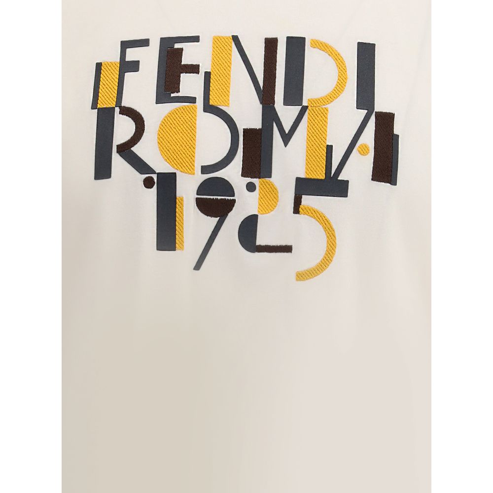 Fendi White Cotton T-Shirt - Image 3