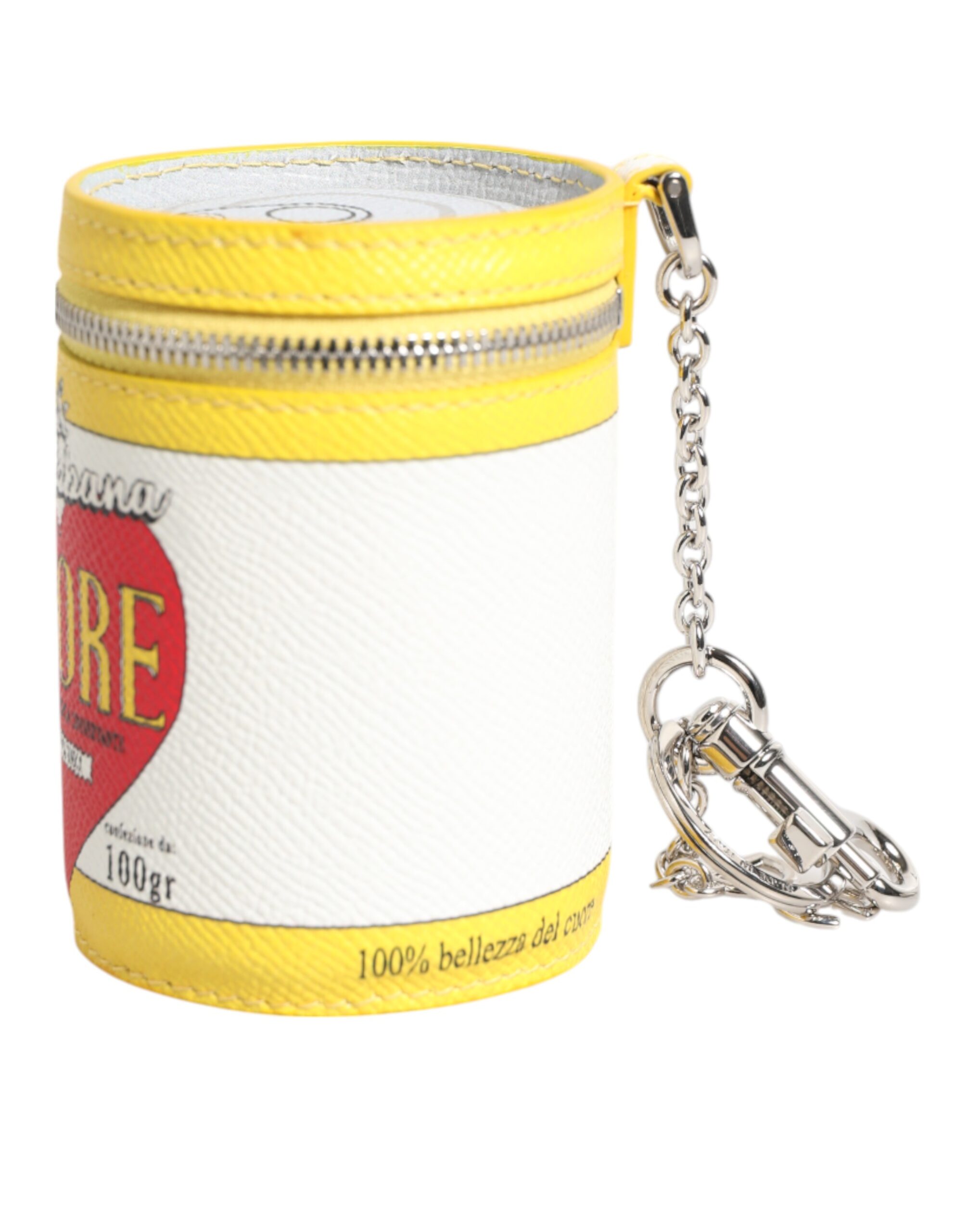 Dolce & Gabbana Amore Leather Multicolor Bag Charm Coin Case Keychain Keyring - Image 3