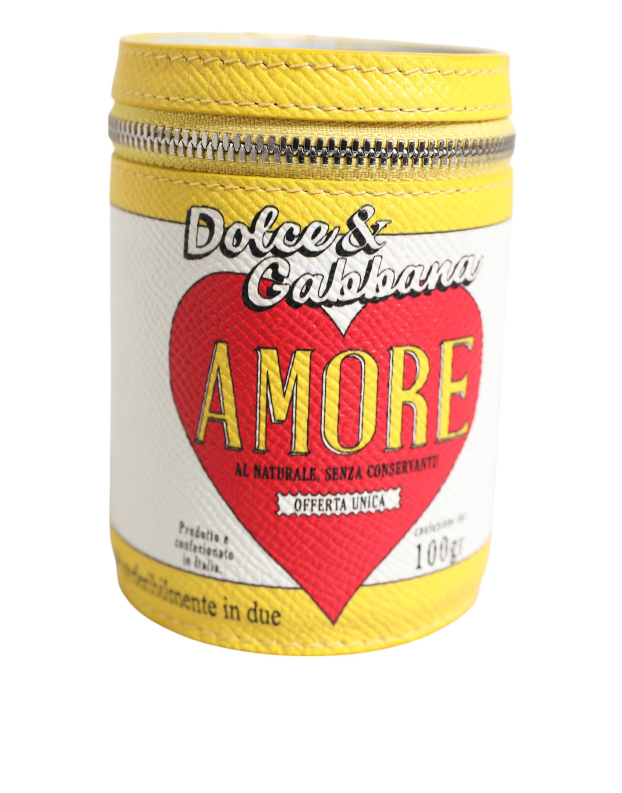 Dolce & Gabbana Amore Leather Multicolor Bag Charm Coin Case Keychain Keyring - Image 6