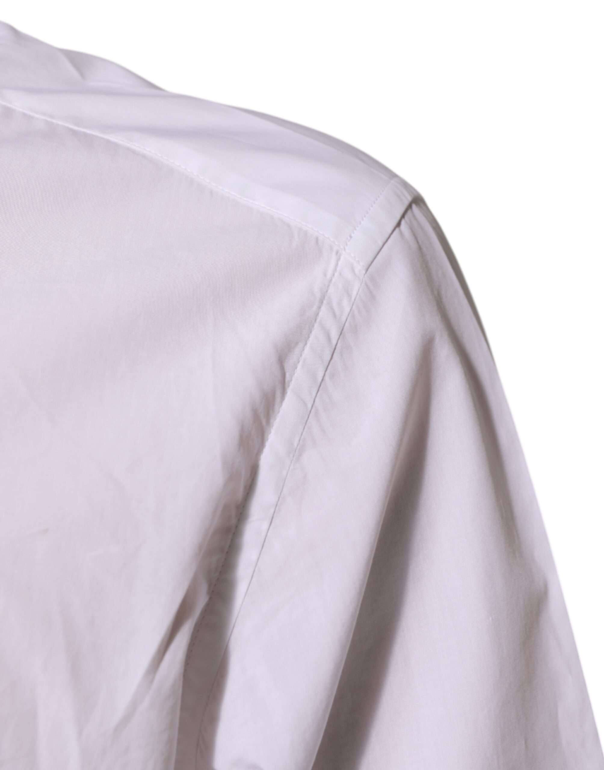Dolce & Gabbana White Cotton MARTINI Men Formal Dress Shirt - Image 6