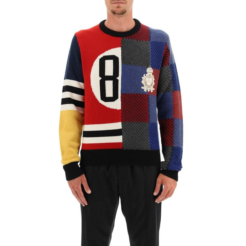 Dolce & Gabbana Multicolor Wool Sweater - Image 3