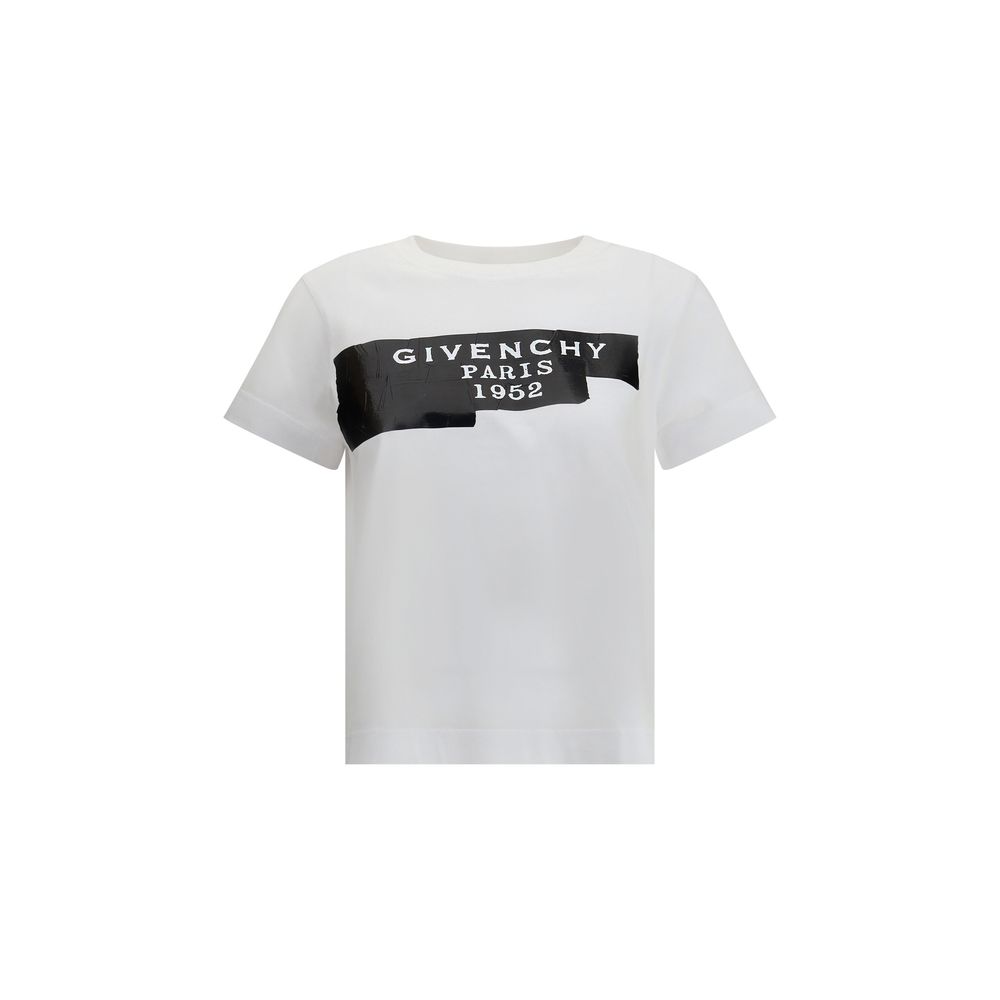 Givenchy Cotton T-shirt with print black givenchy tape