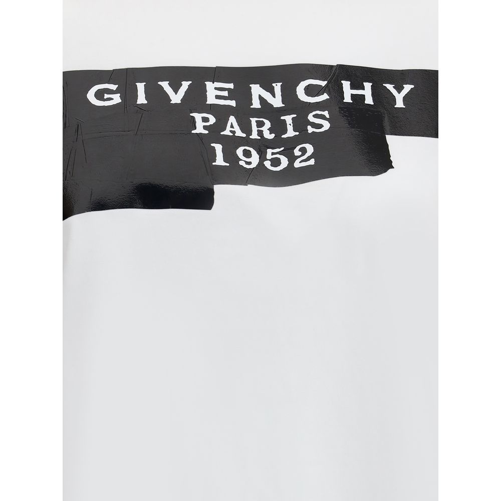 Givenchy Cotton T-shirt with print black givenchy tape - Image 3