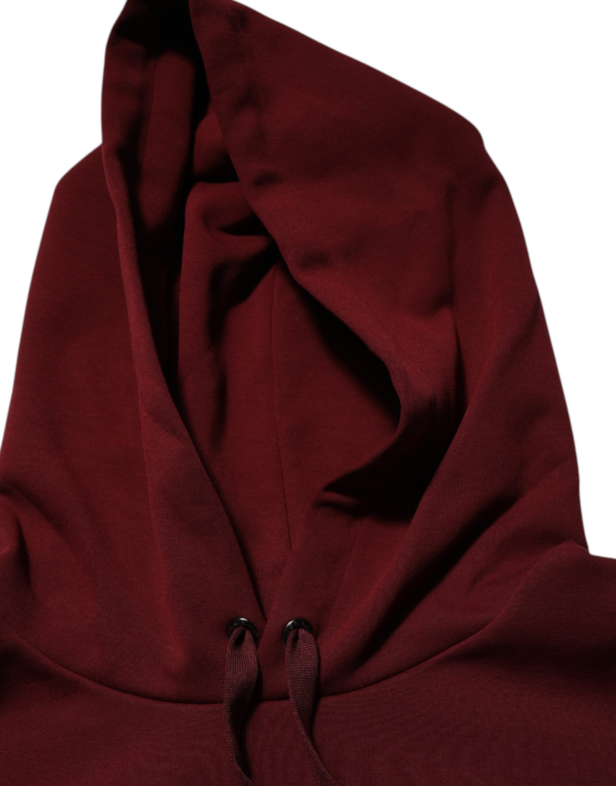 Dolce & Gabbana Maroon Embossed Logo Hooded Sweatshirt Sweater - Image 7