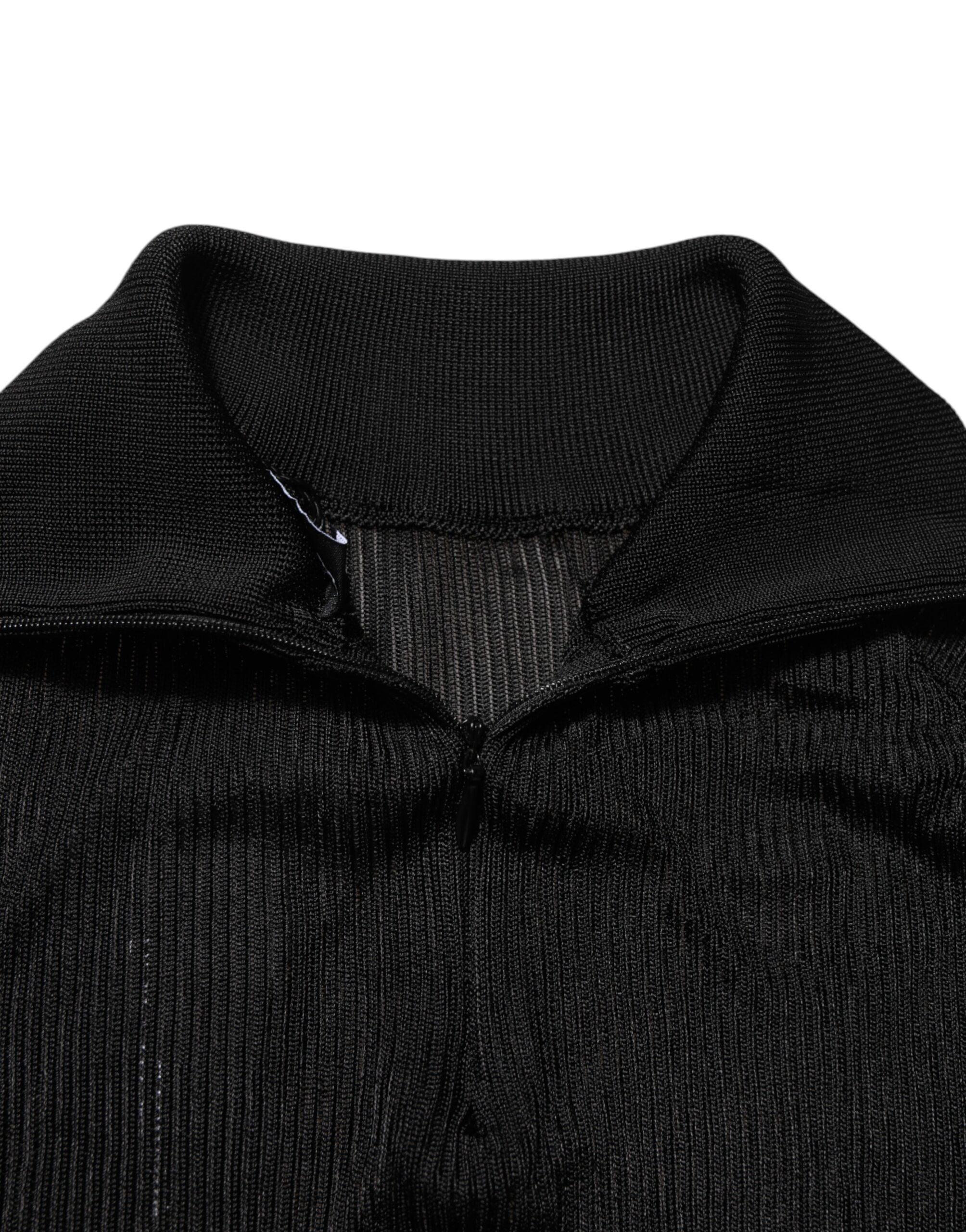 Dolce & Gabbana Black Viscose Turtle Neck Pullover Sweater - Image 7
