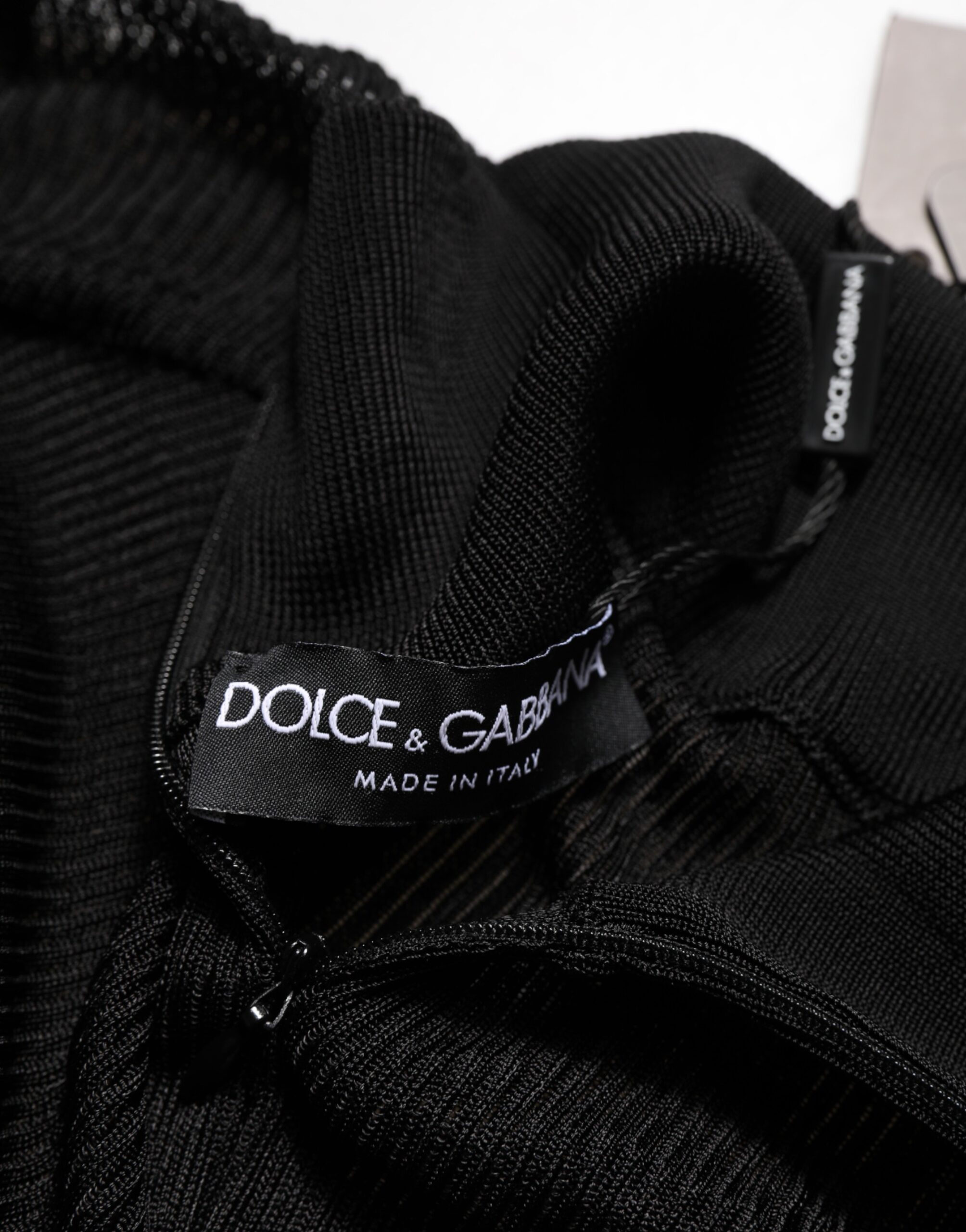 Dolce & Gabbana Black Viscose Turtle Neck Pullover Sweater - Image 8