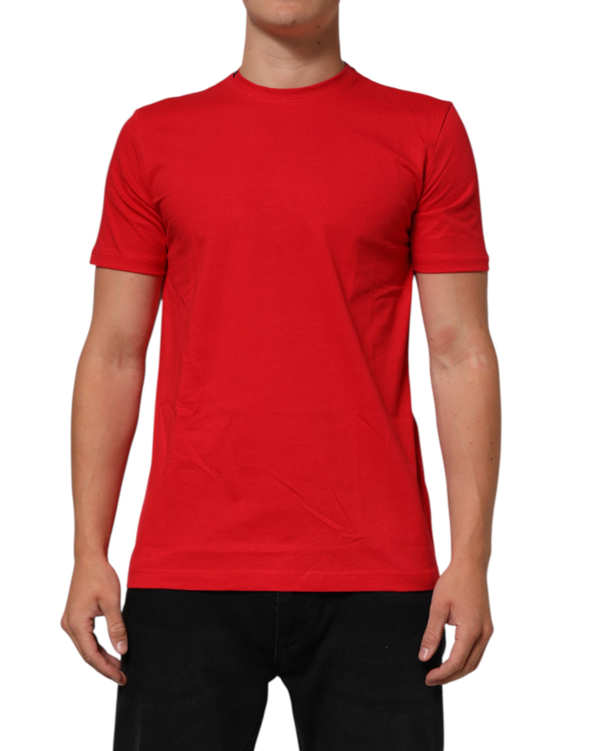 Dolce & Gabbana Red Goodluck 2023 Cotton Crew Neck T-shirt - Image 2