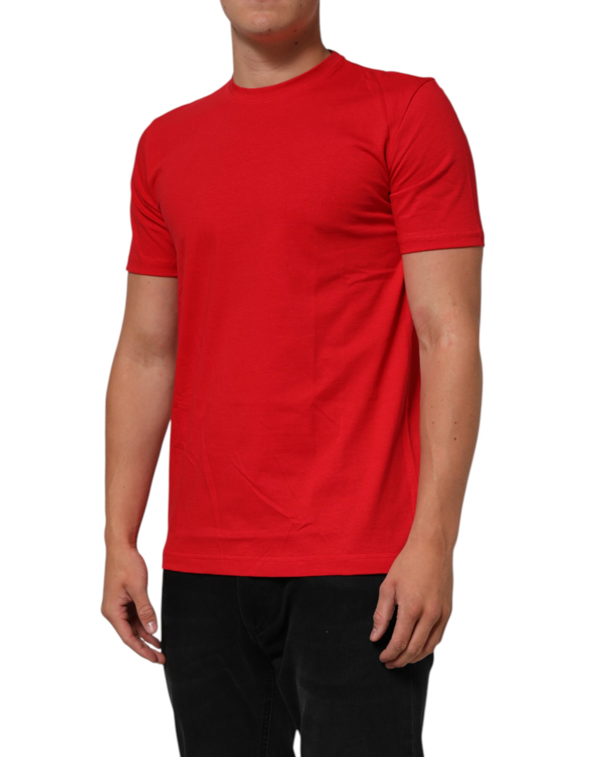 Dolce & Gabbana Red Goodluck 2023 Cotton Crew Neck T-shirt - Image 3