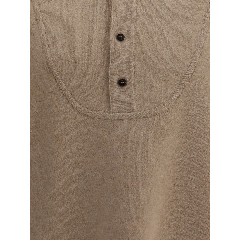 Jacquemus Beige Merino Wool Sweatshirt - Image 3