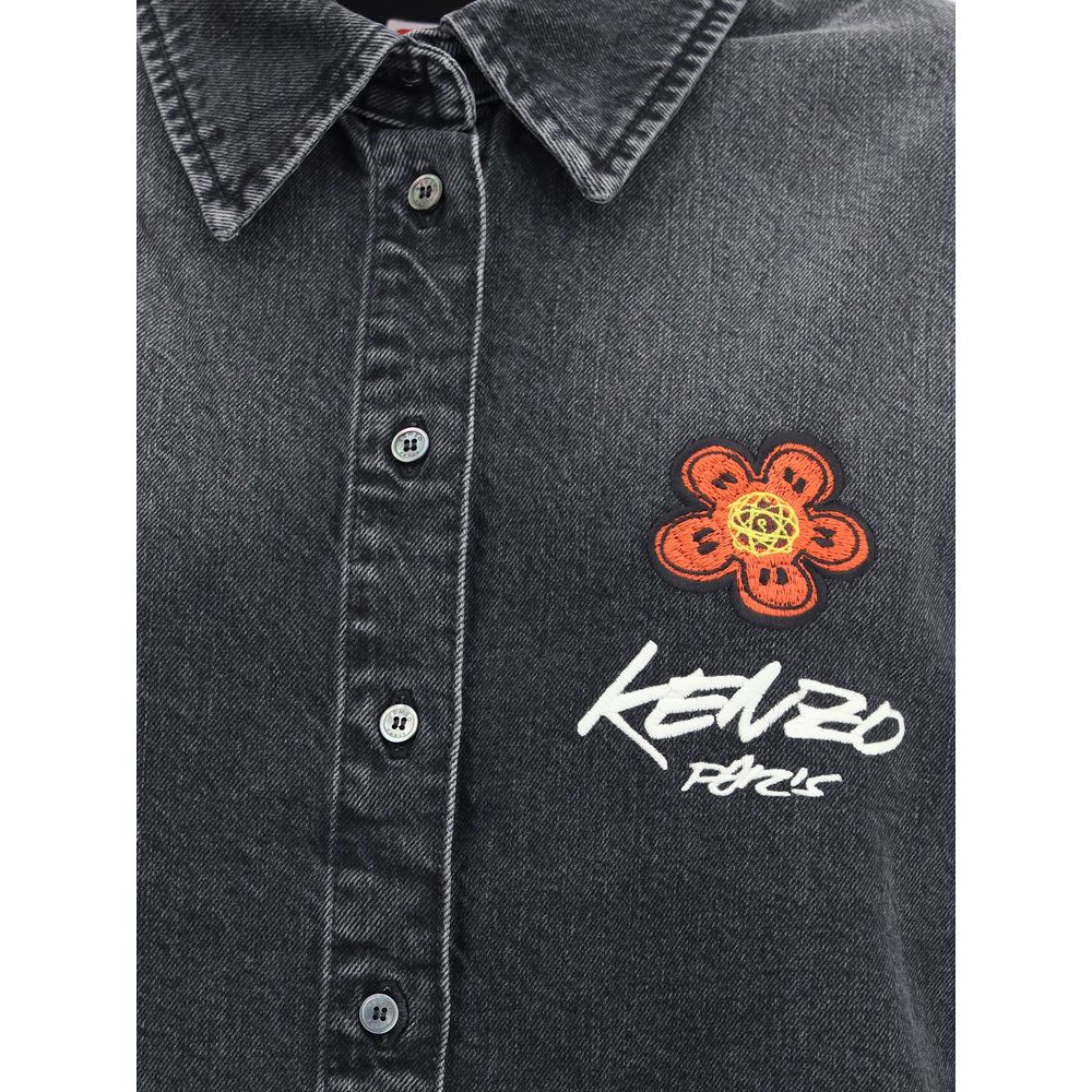Kenzo Black Denim Shirt - Image 3