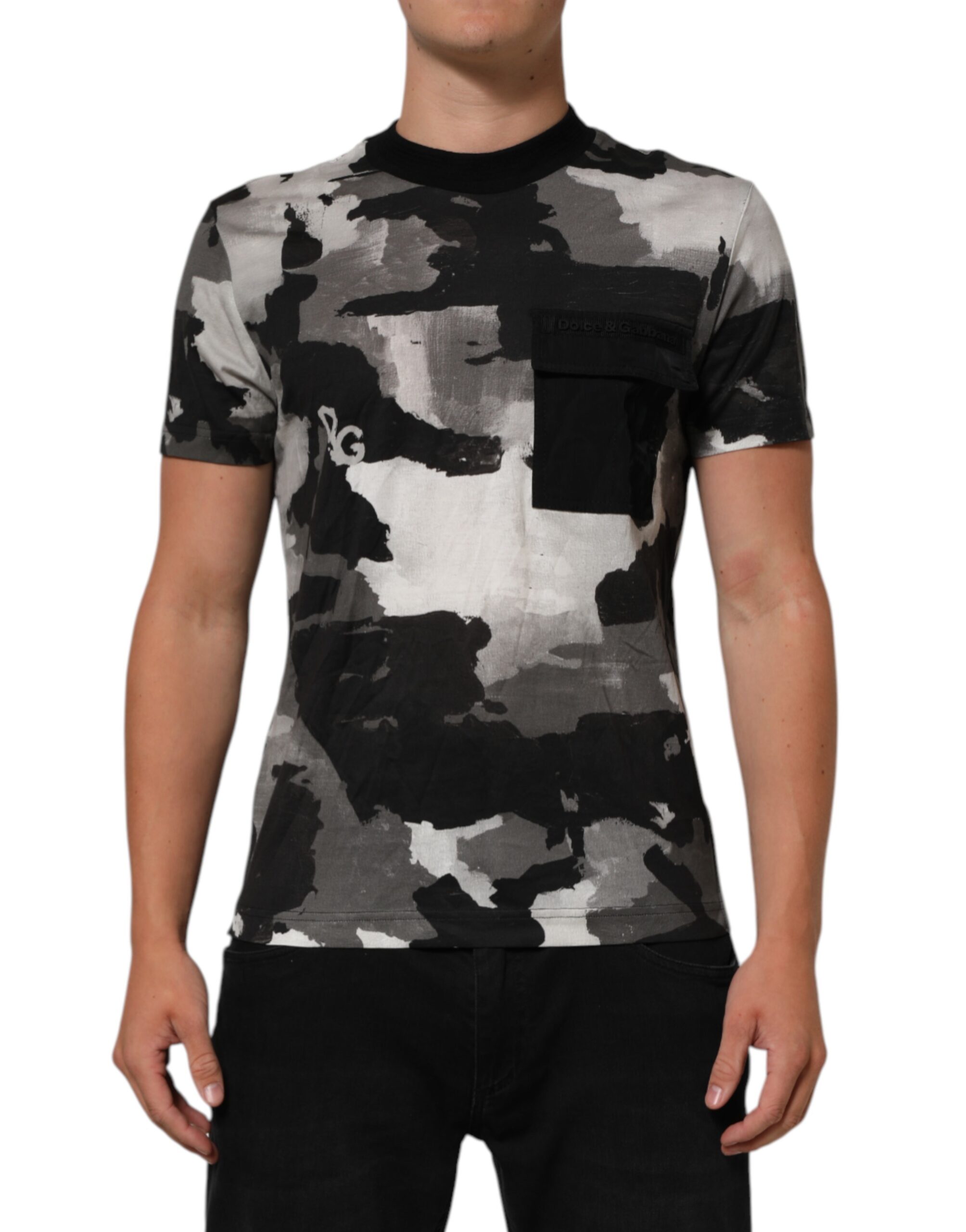 Dolce & Gabbana Multicolor Camouflage Men Short Sleeves T-shirt - Image 2