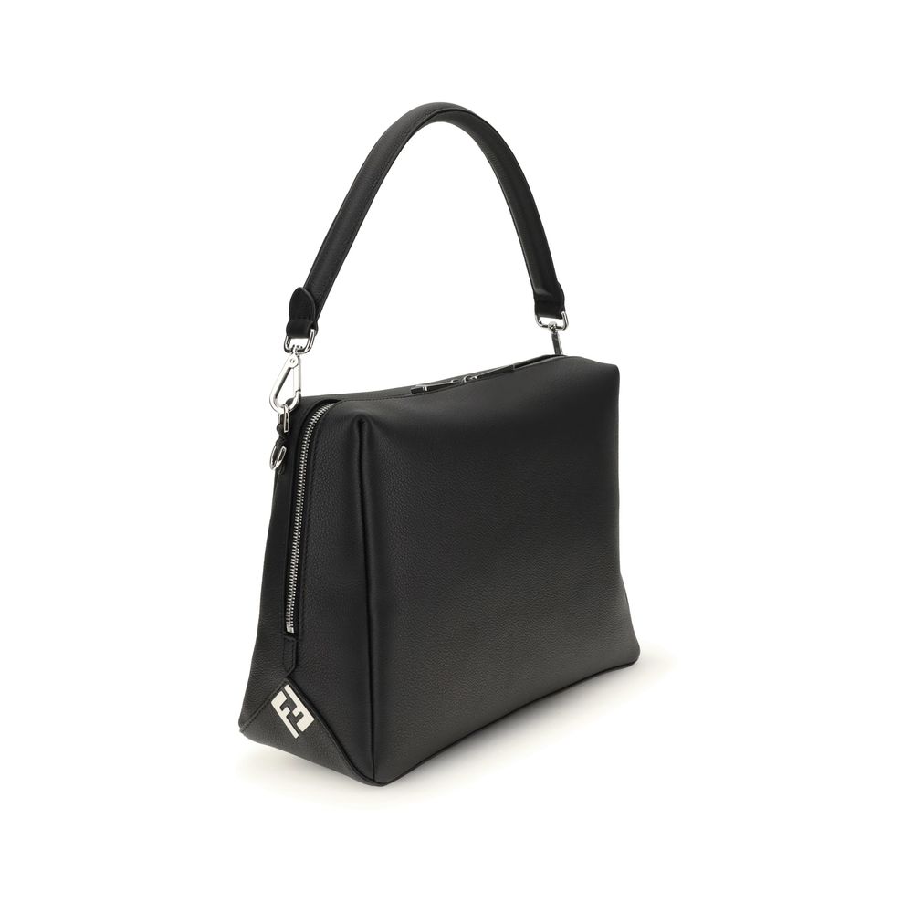 Fendi Black Calf Leather Bos Taurus Shoulder Bag - Image 2