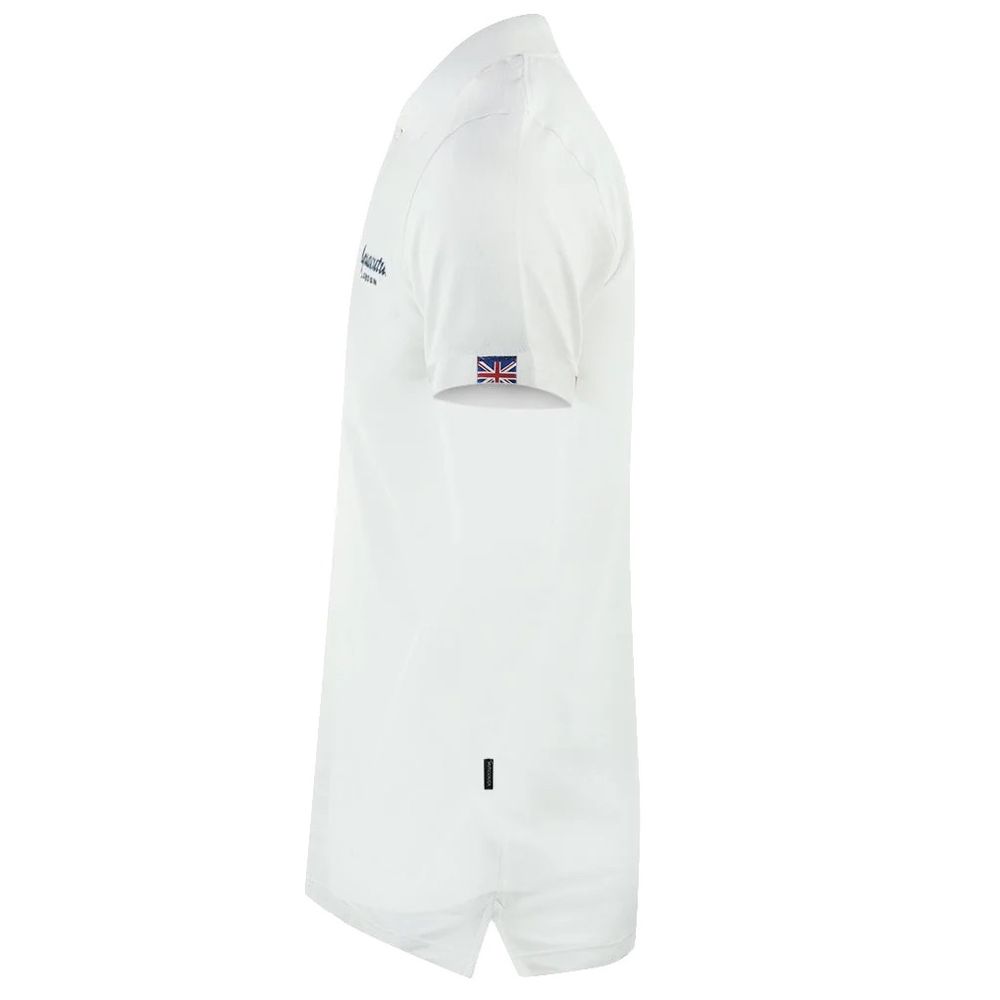 Aquascutum White Cotton Men Polo Shirt - Image 3