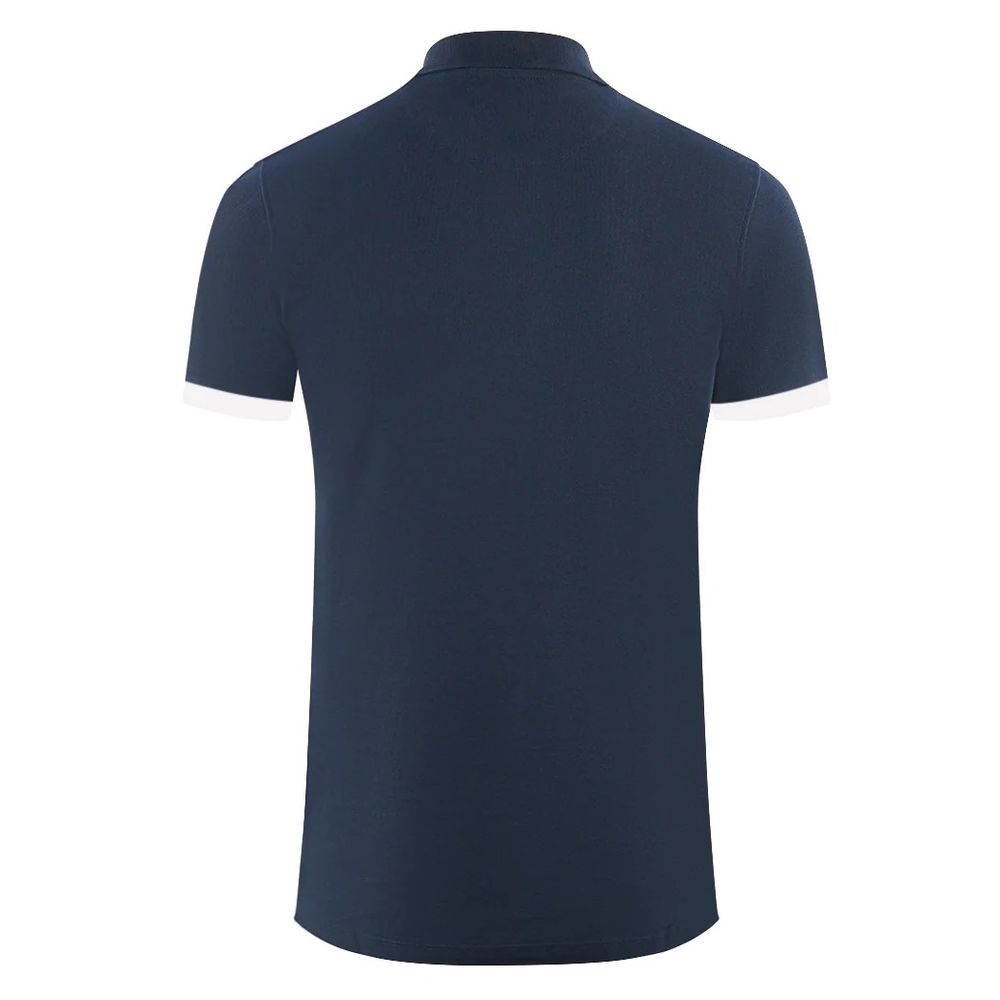Aquascutum Blue Cotton Men Polo Shirt - Image 2