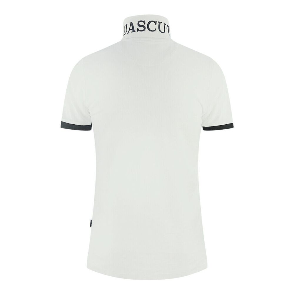 Aquascutum White Cotton Men's Polo Shirt - Image 3