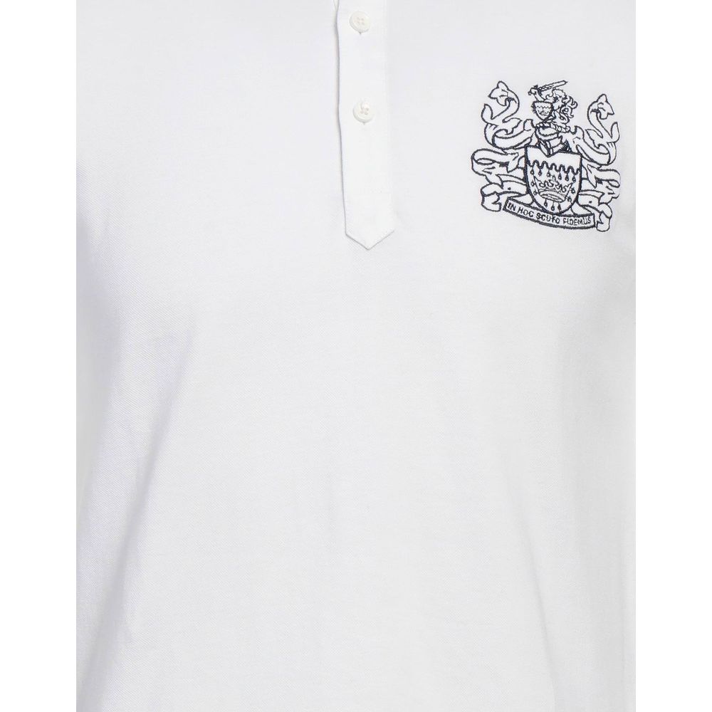 Aquascutum White Cotton Men's Polo Shirt - Image 4