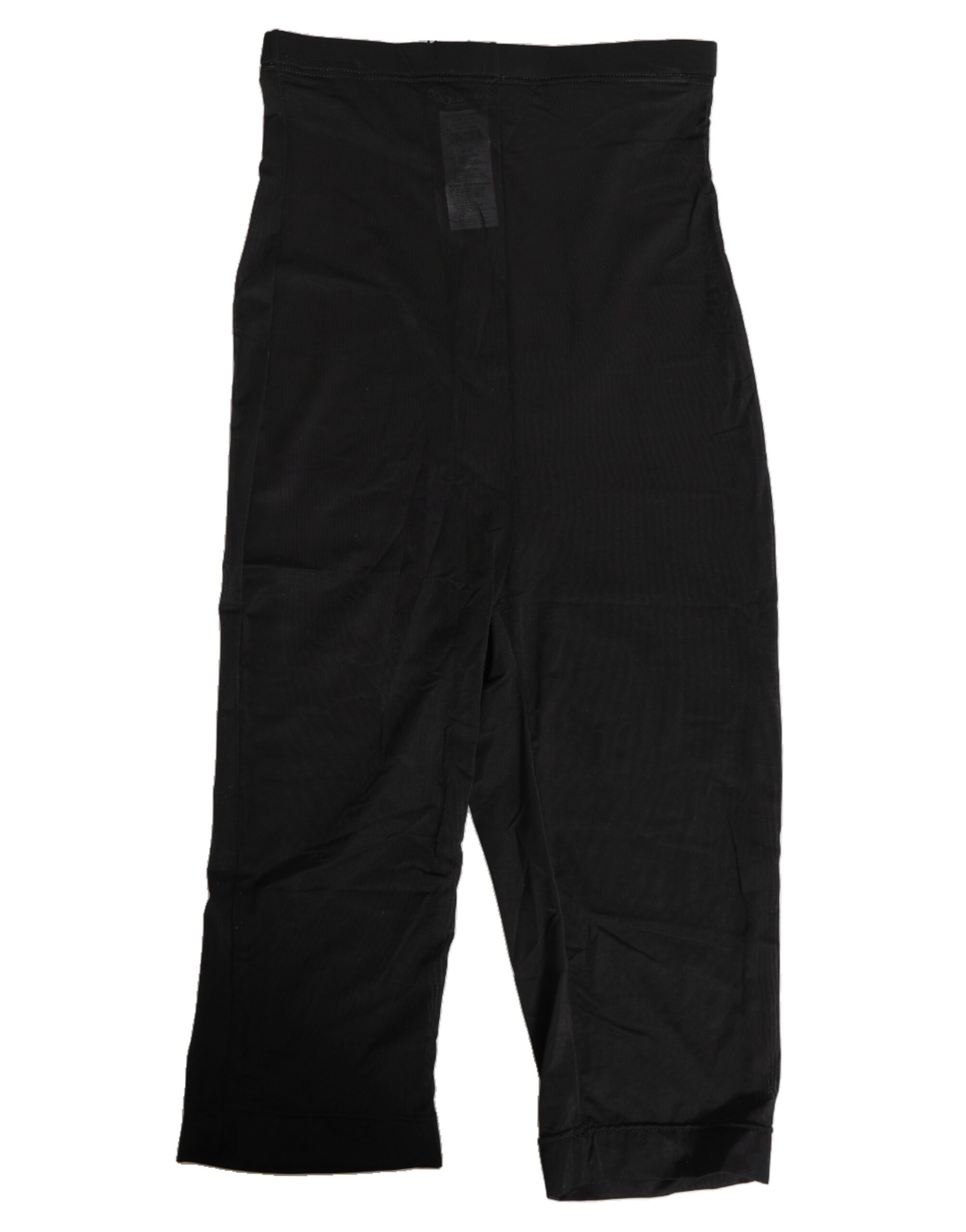 Dolce & Gabbana Black High Waist Tight Midi Trouser Underwear - Image 2