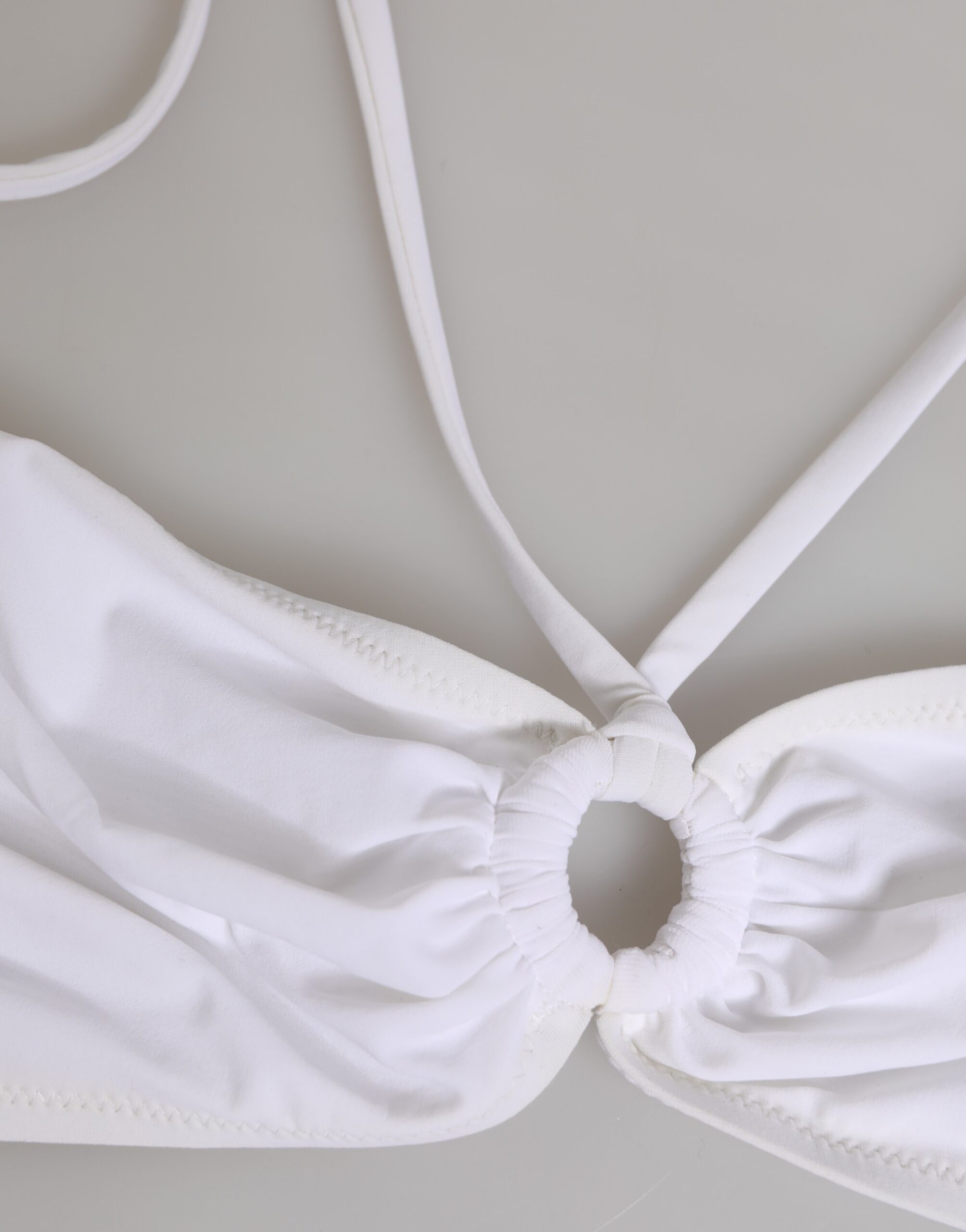 Dolce & Gabbana White Logo Swimsuit 2 Piece Top Bottom Swimwear - Image 5