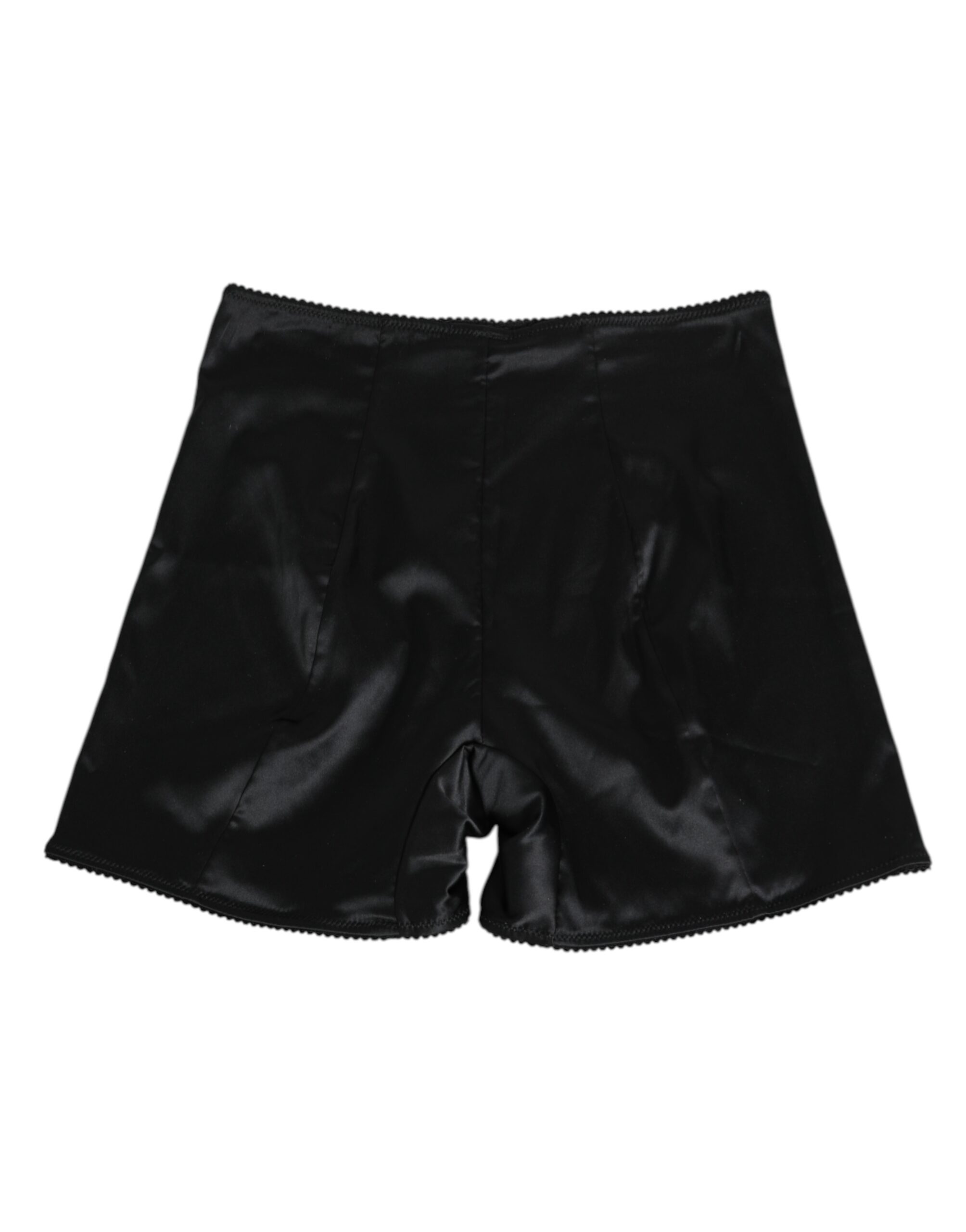 Dolce & Gabbana Black Silk Stretch Slip Cycling Women Underwear - Image 4