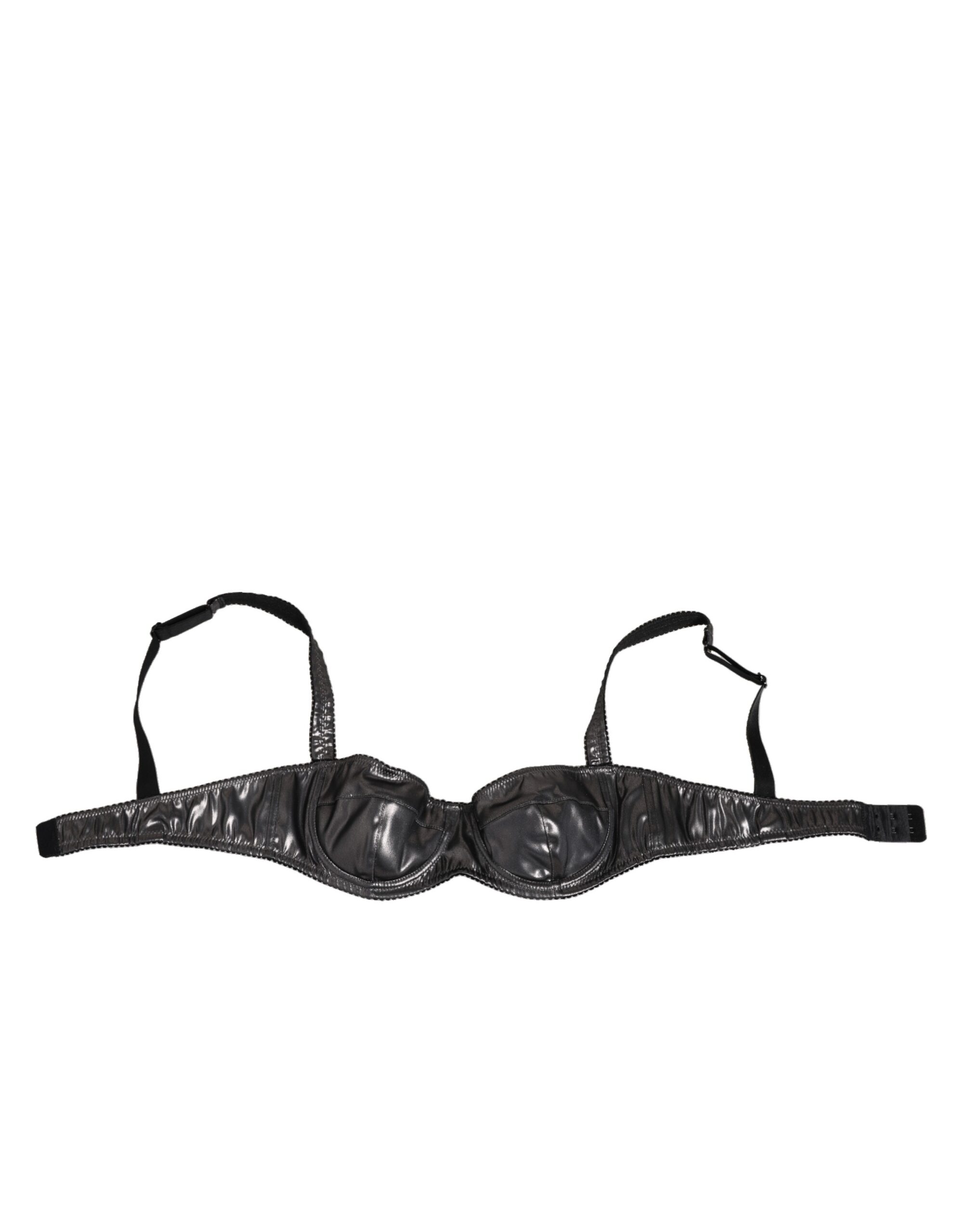 Dolce & Gabbana Black Acetate Stretch Balconette Bra Underwear - Image 2