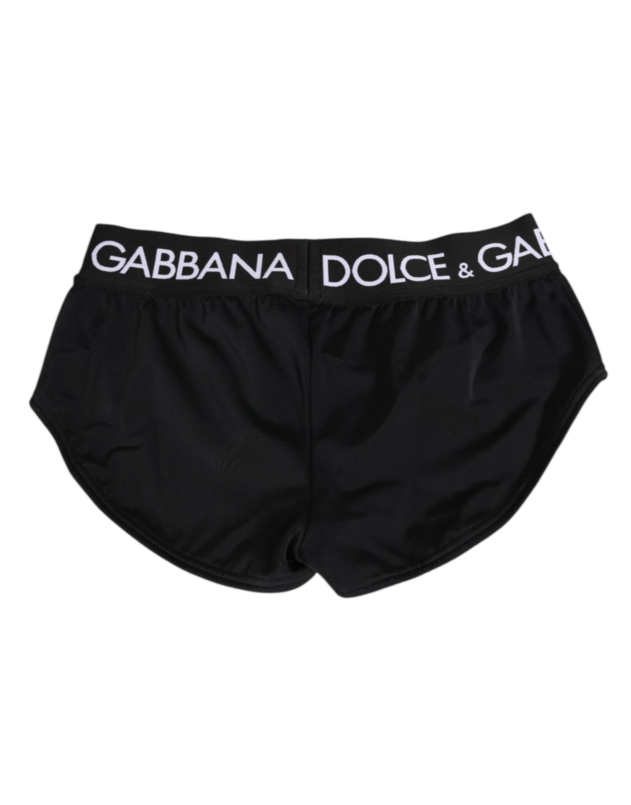 Dolce & Gabbana Black Nylon Logo Waistband Shorts Underwear - Image 4