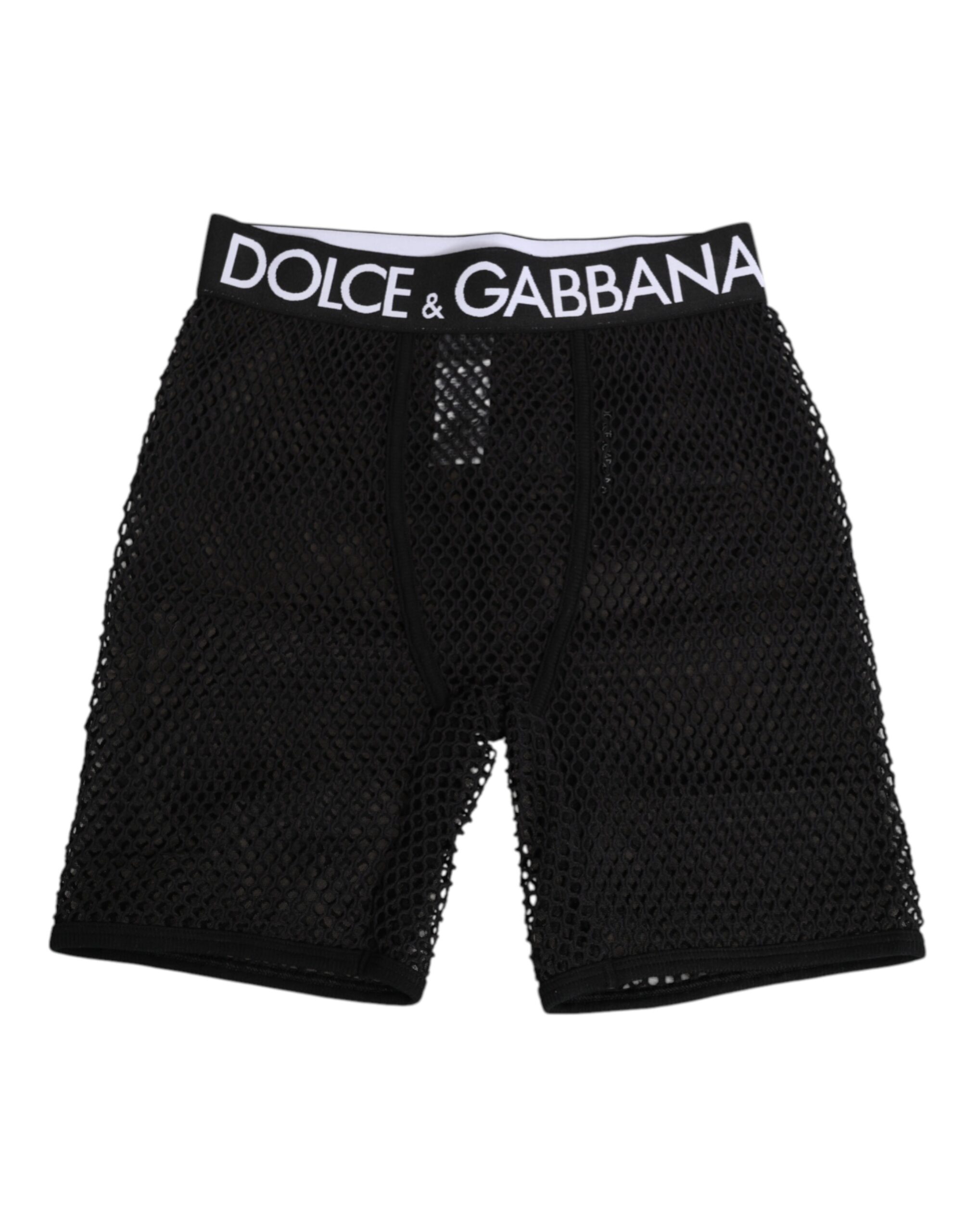 Dolce & Gabbana Black Cotton Logo Shorts Midi Trouser Underwear - Image 2