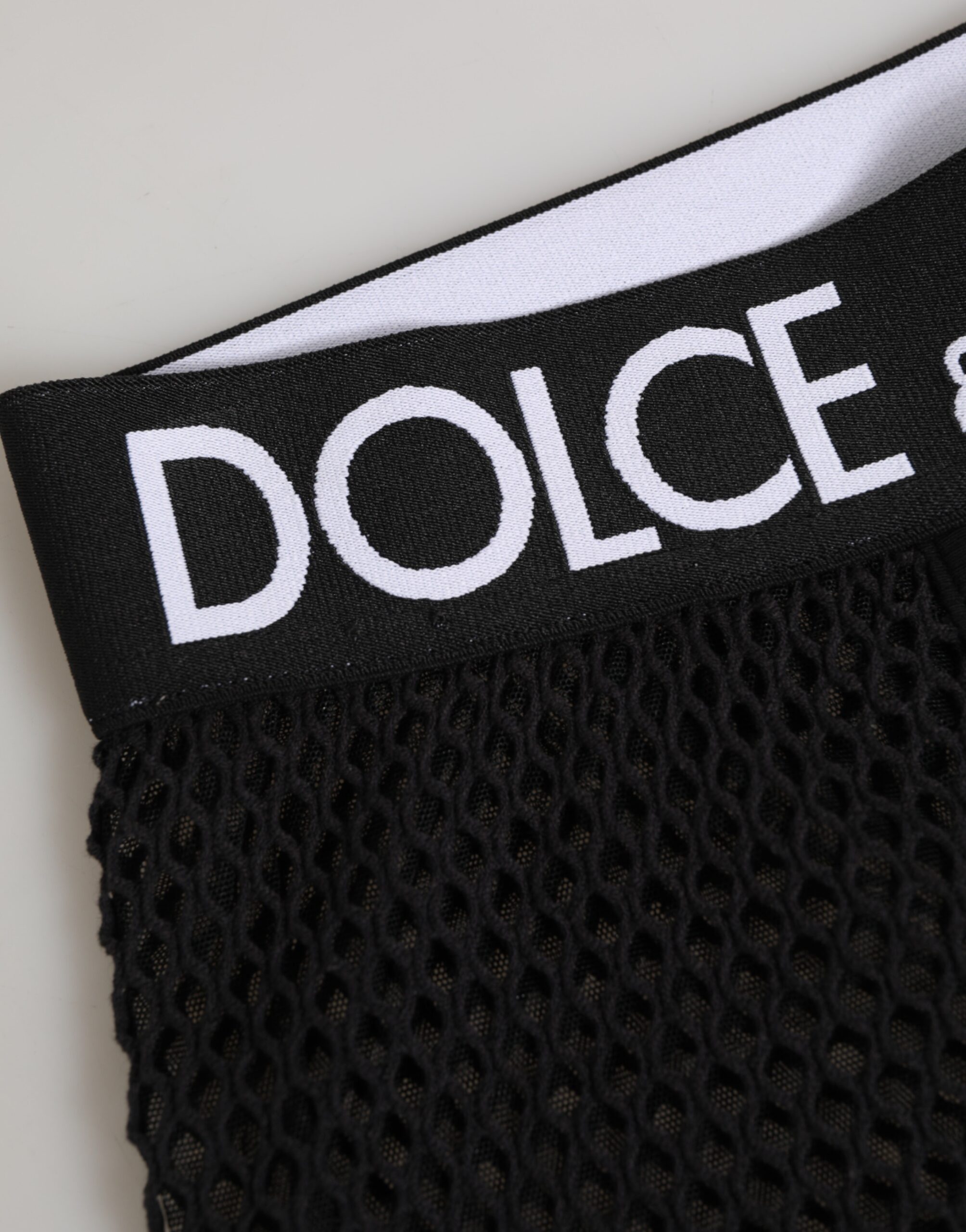 Dolce & Gabbana Black Cotton Logo Shorts Midi Trouser Underwear - Image 3