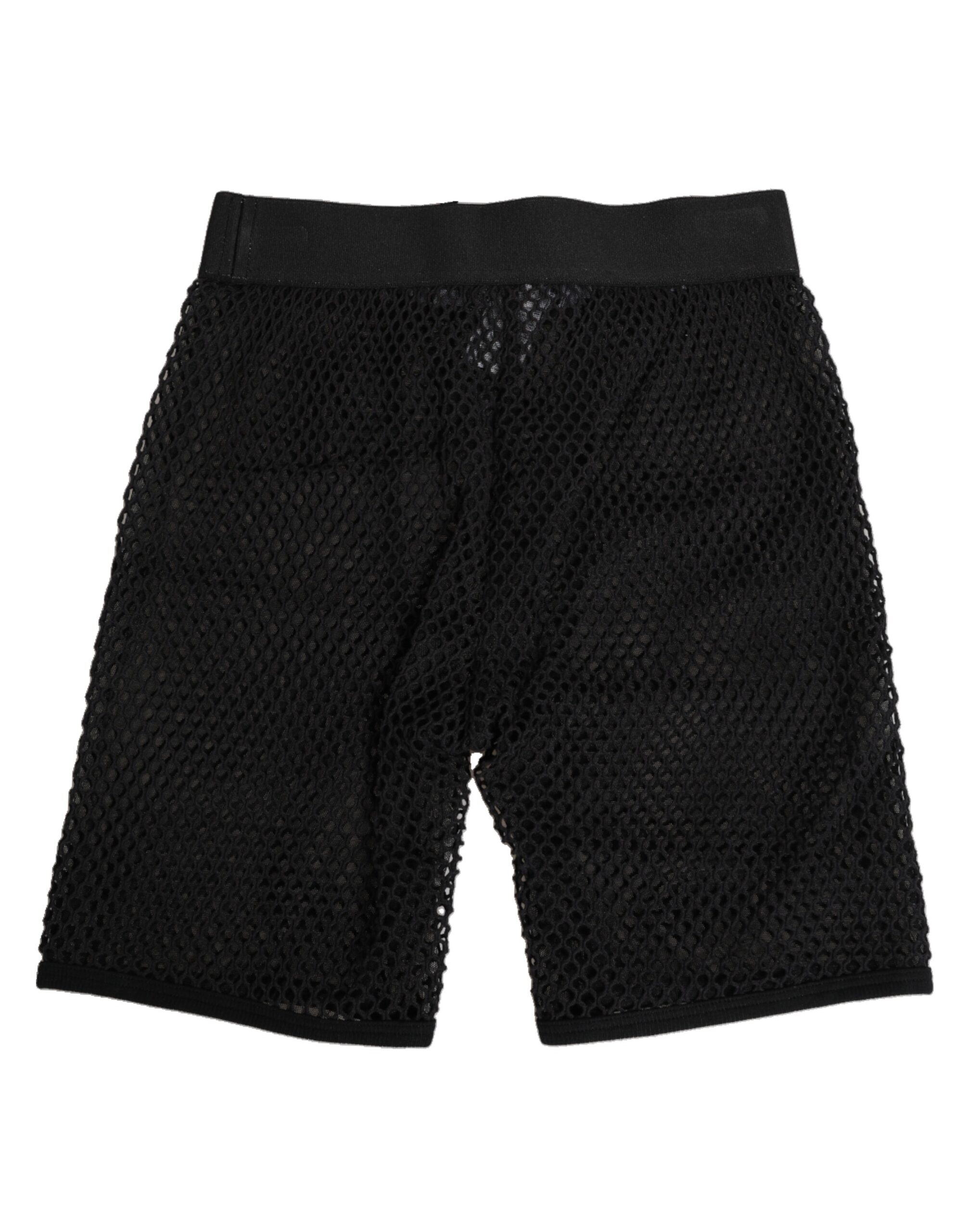 Dolce & Gabbana Black Cotton Logo Shorts Midi Trouser Underwear - Image 4