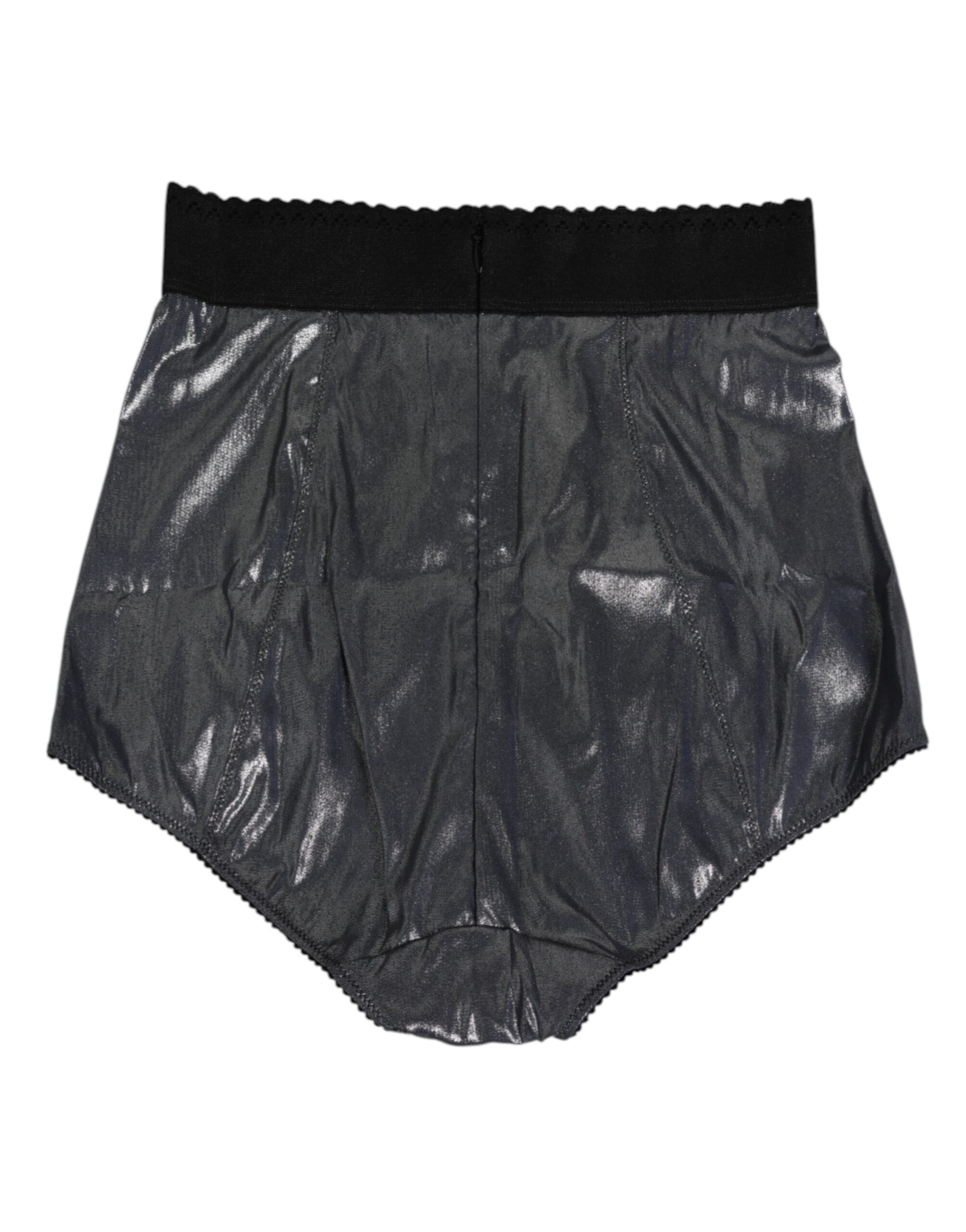 Dolce & Gabbana Gray Silk Stretch Slip Girdle Panty Underwear - Image 4