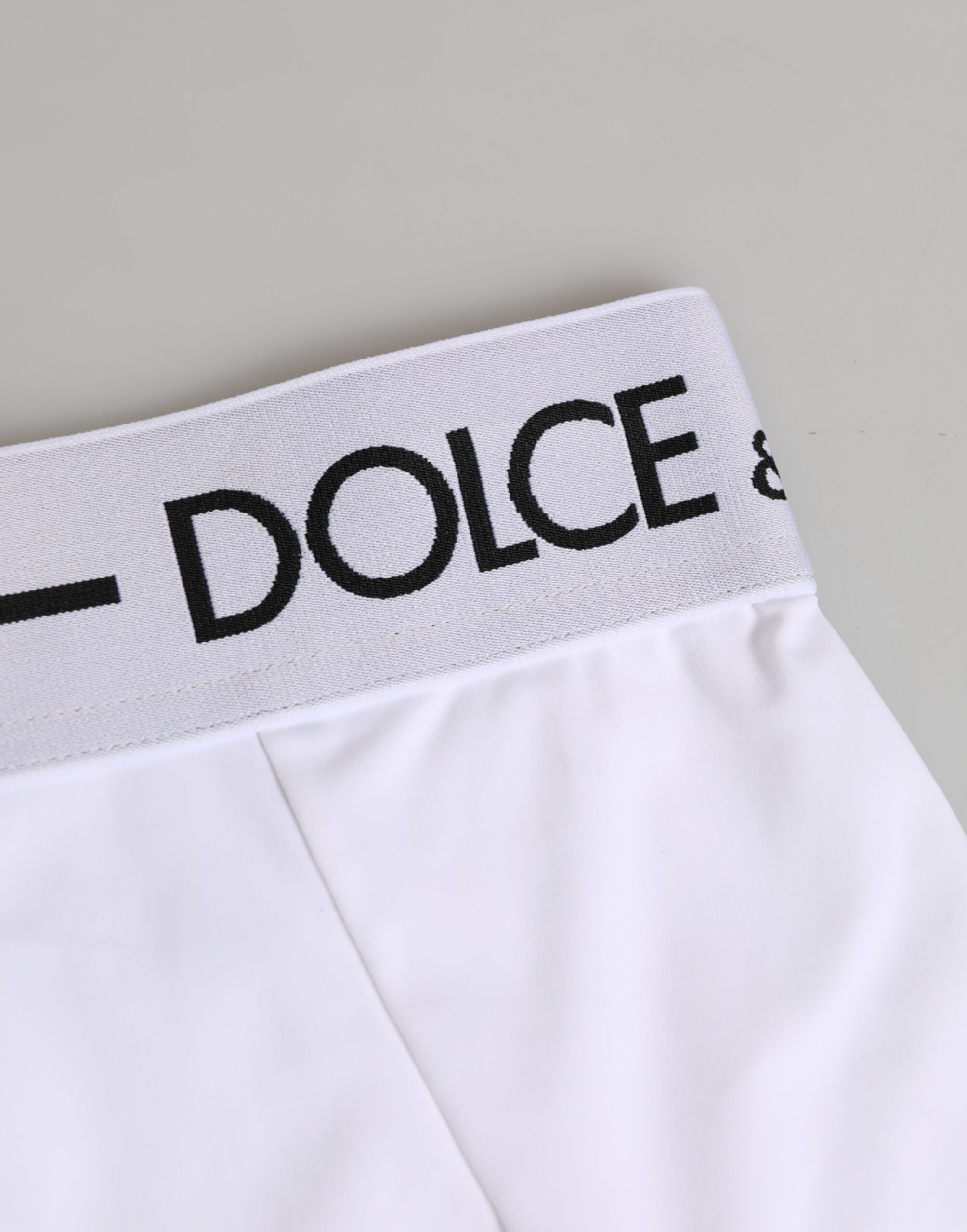 Dolce & Gabbana White Nylon Logo Waistband Coulotte Underwear - Image 3